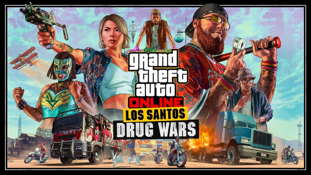 Brawl It Out On The Streets Of Los Santos With Grand Theft Auto Online Background