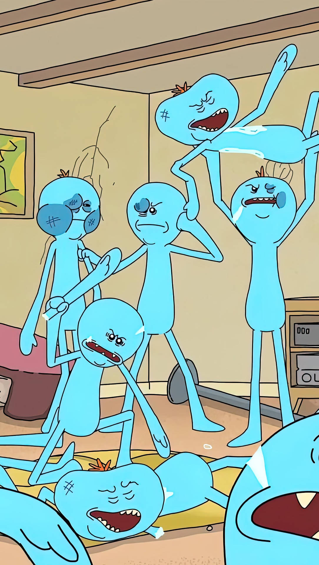 Brawl Of Mr Meeseeks Background