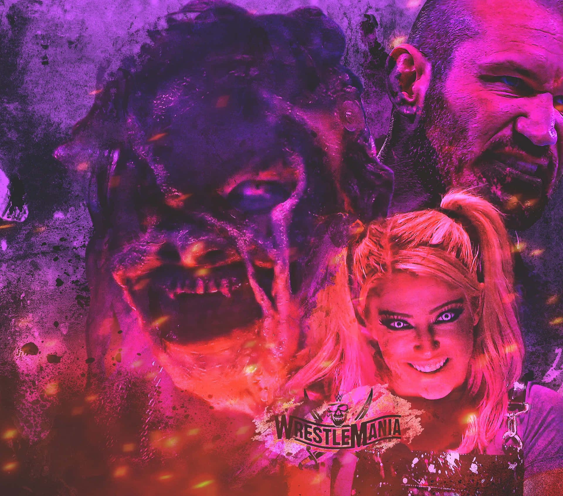 Bray Wyatt Alexa Bliss Background