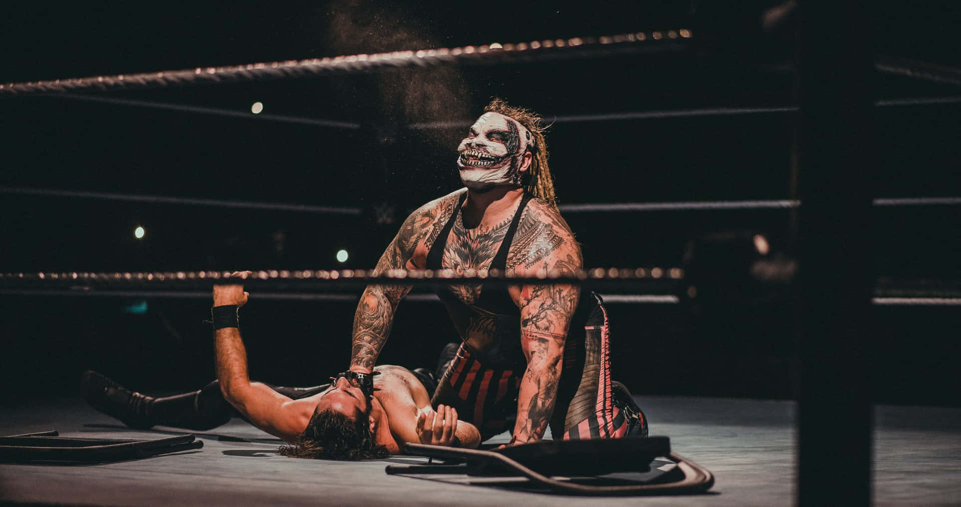Bray Wyatt The Fiend Wwe Wrestling Match Background