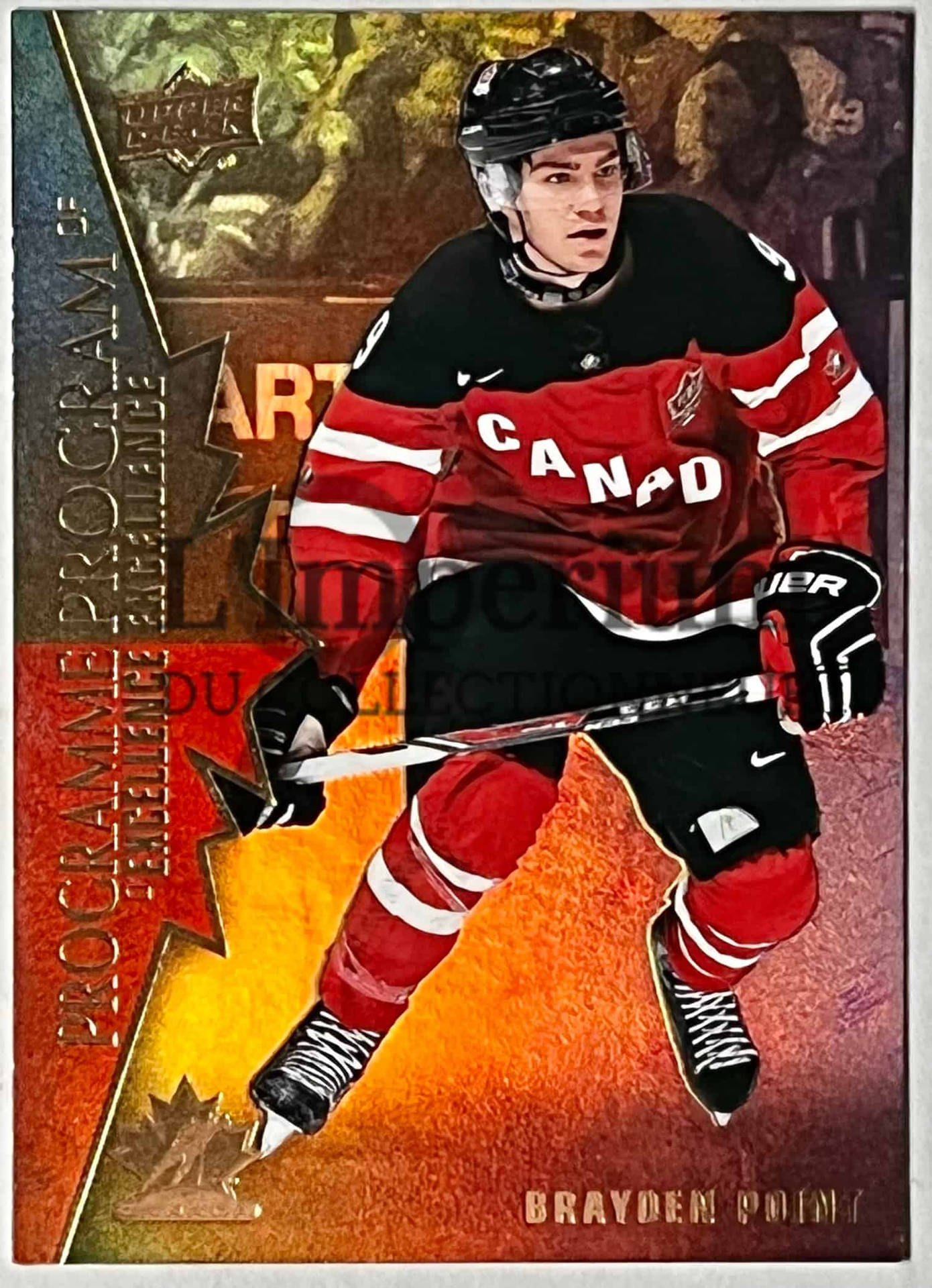 Brayden Point - Canadian National Men's Hockey Team Star Background