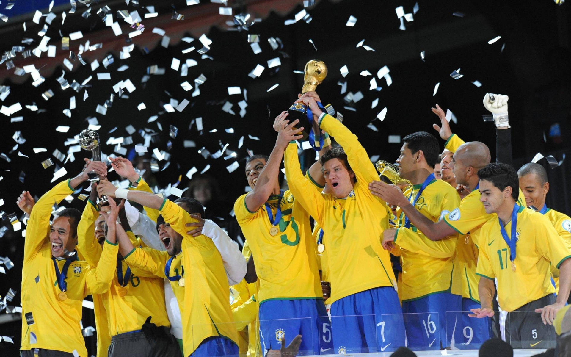 Brazil National Football Team 2009 Fifa Victory Background