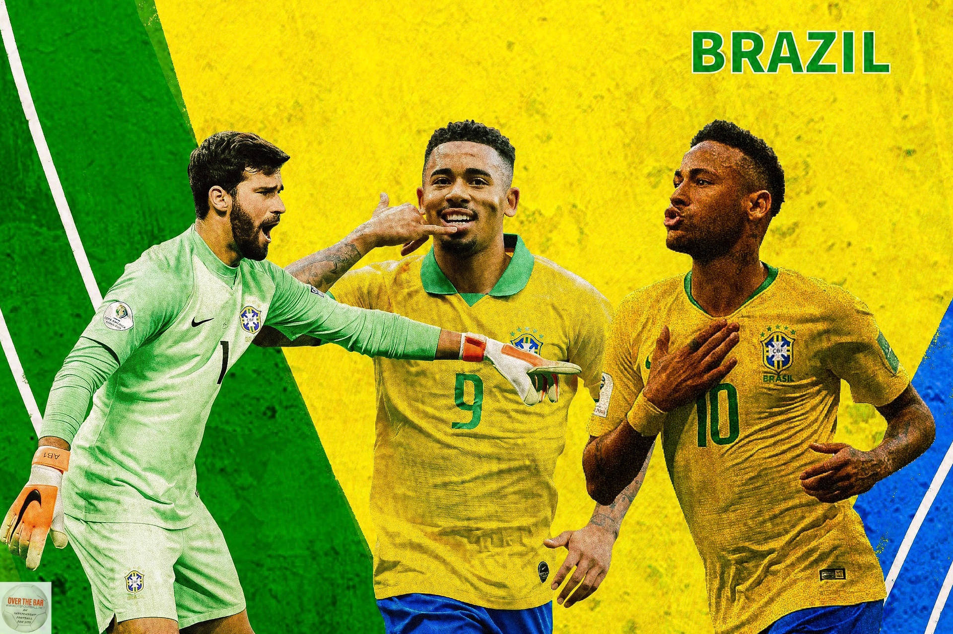 Brazil National Football Team Alisson, Richarlison, Neymar Background