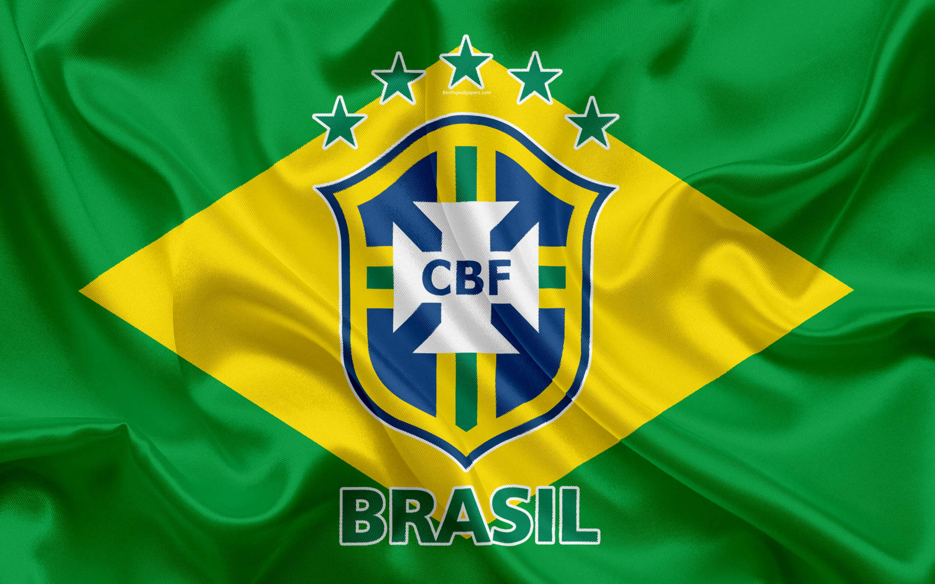 Brazil National Football Team Cbf Brasil Flag Background