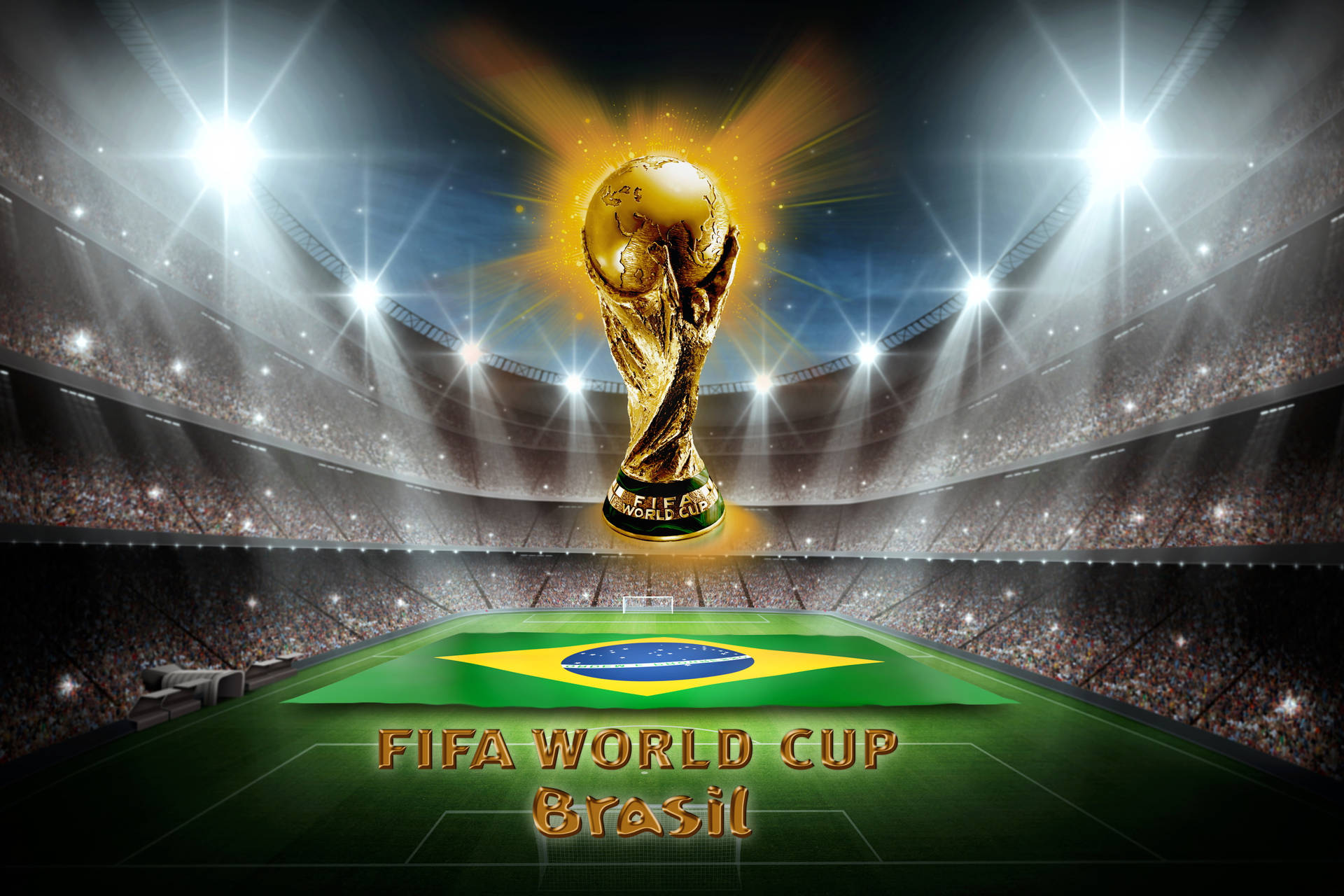 Brazil National Football Team Fifa World Cup Trophy Background