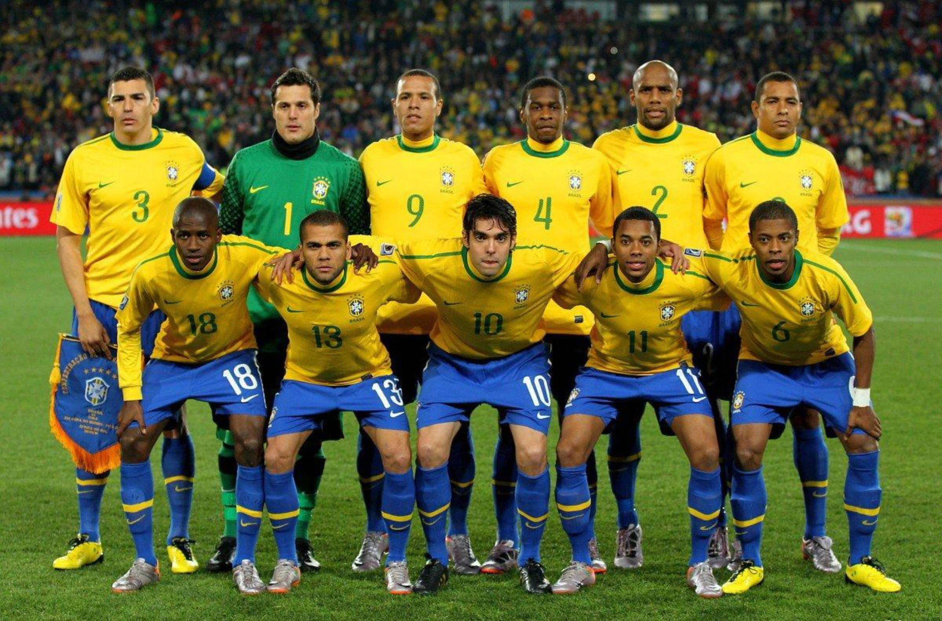 Brazil National Football Team Group Photo Background