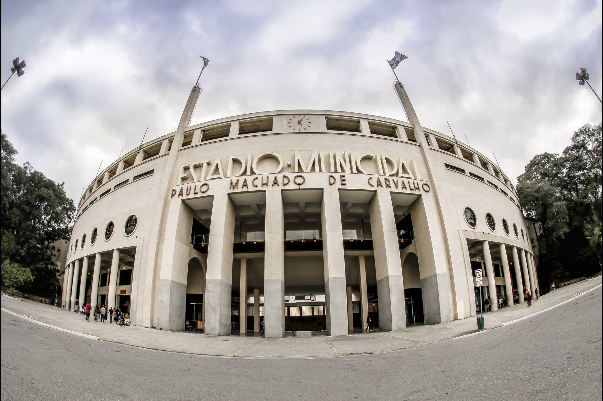 Brazil Pacaembu Stadium Background