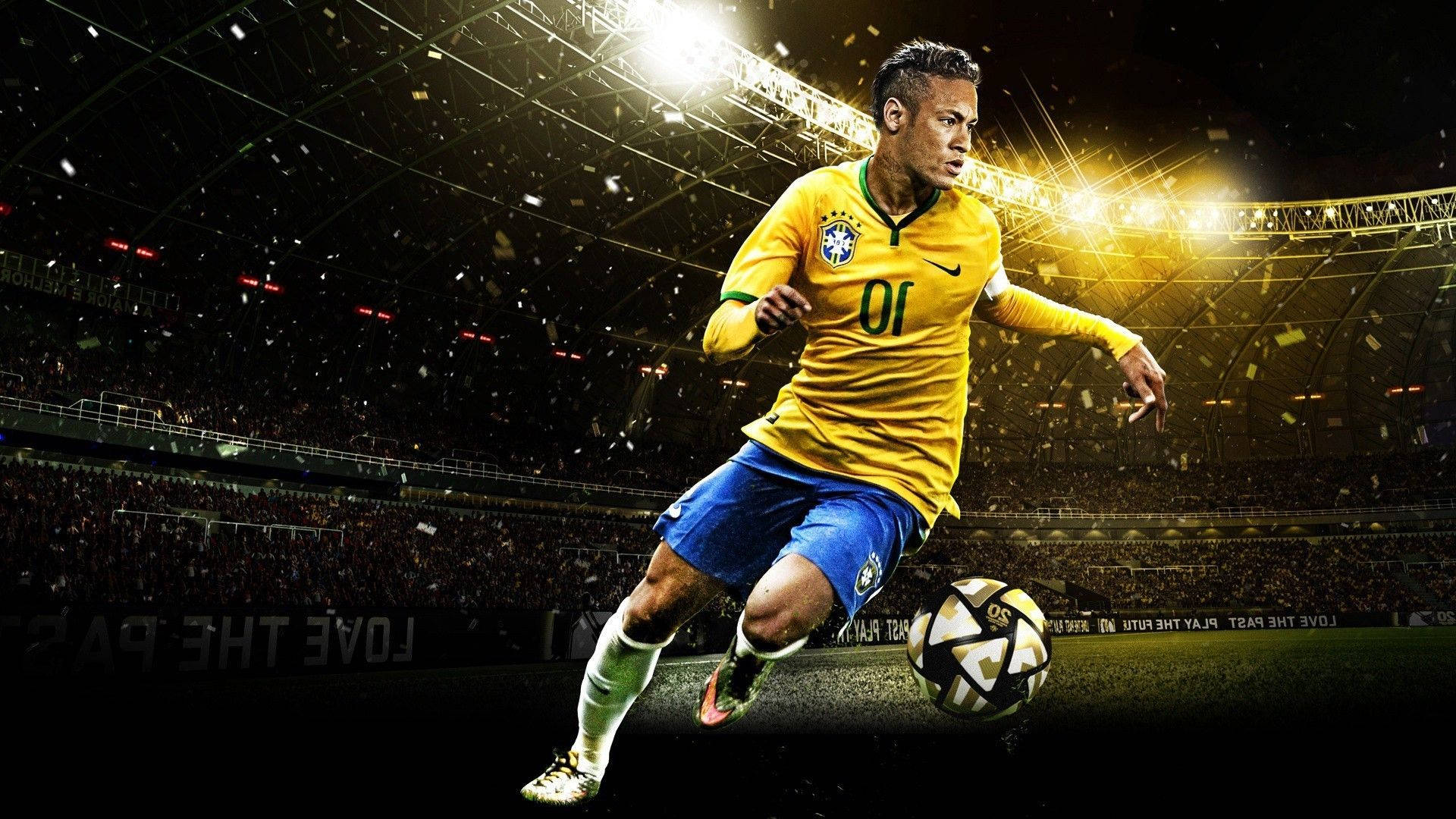 Brazil & Paris Saint-germain Star Neymar Shows Off His Amazing Dribbling Moves Background