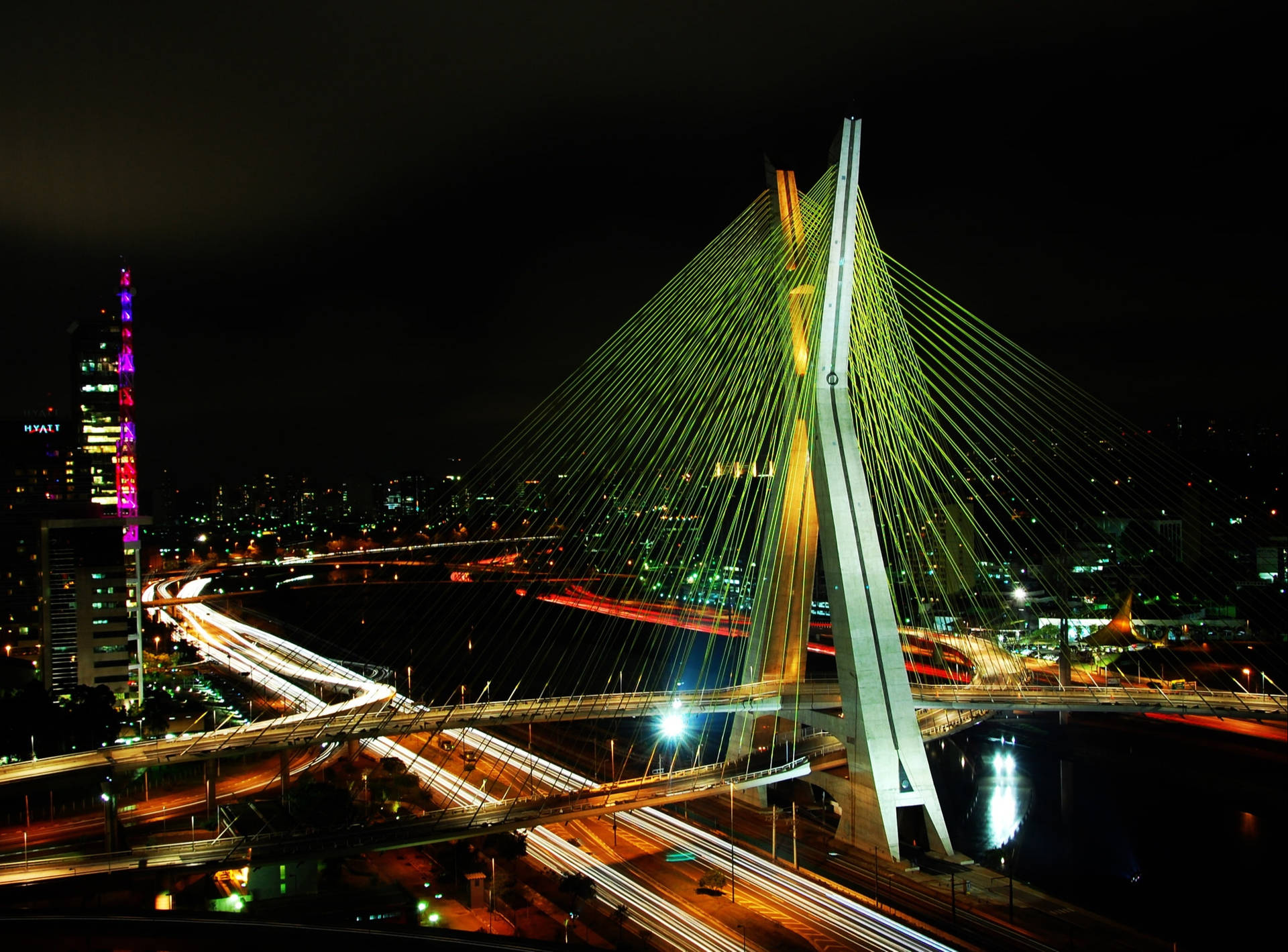 Brazil Ponte Estaiada Background