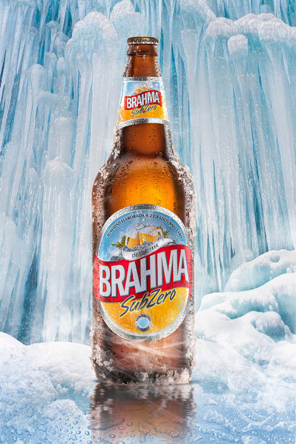 Brazilian Brahma Sub Zero Beer Variant Background