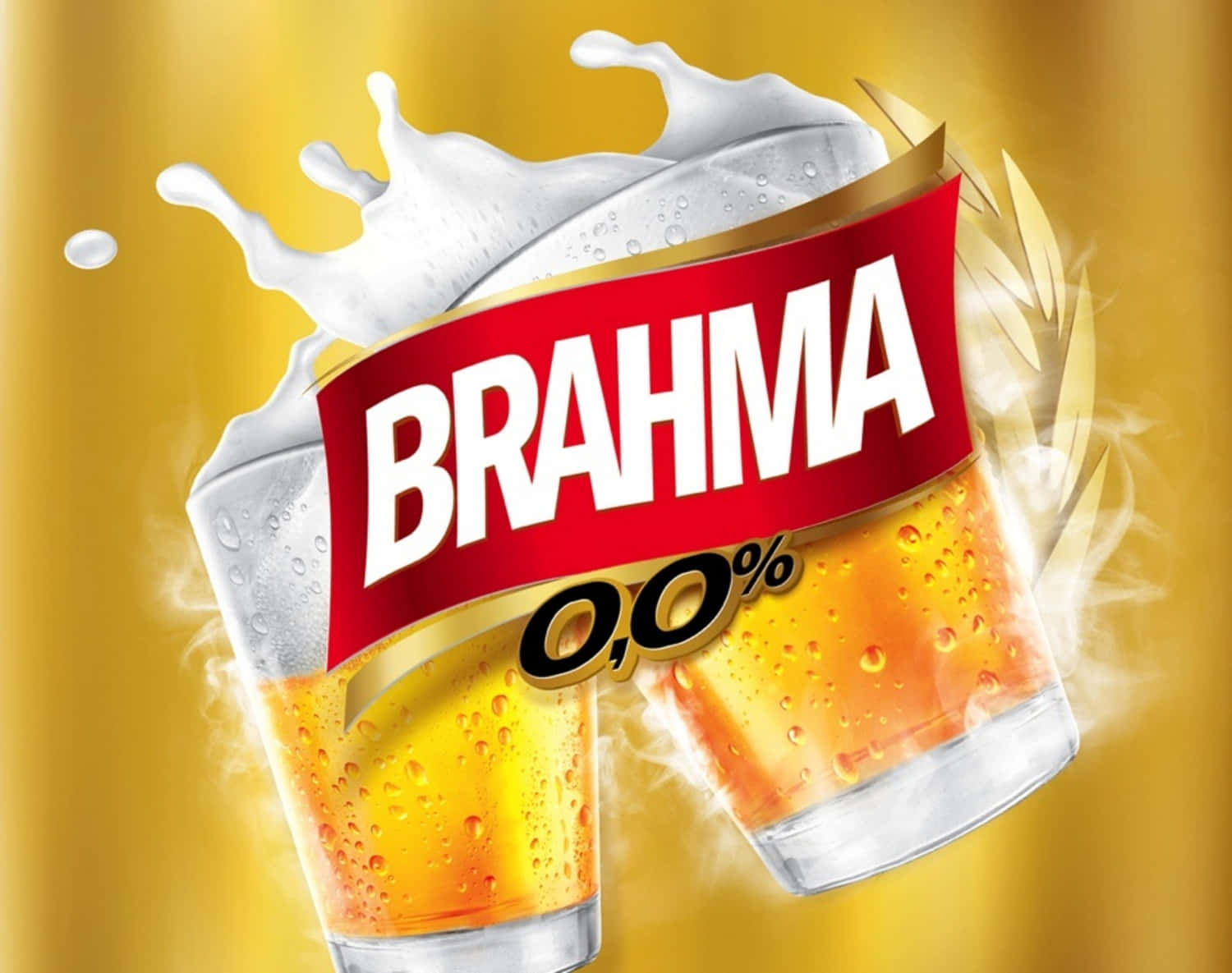 Brazilian Brahma Zero Percent Label Design Background