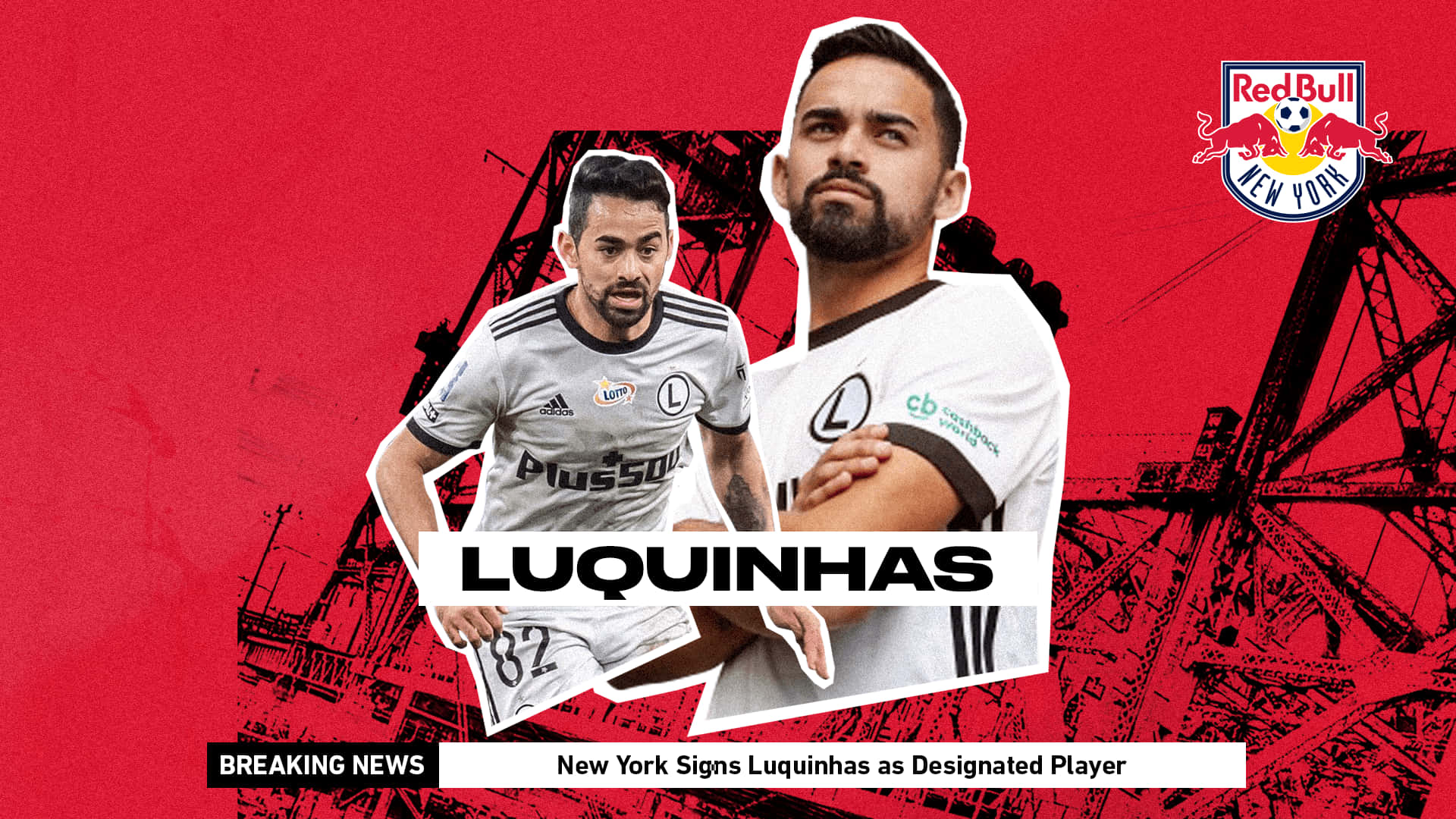 Brazilian Footballer Luquinhas Designated Player Graphic Display Background