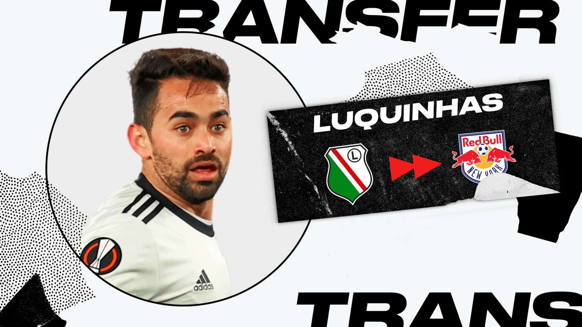 Brazilian Footballer Luquinhas Spotlighted In Transfer Graphic Display Background