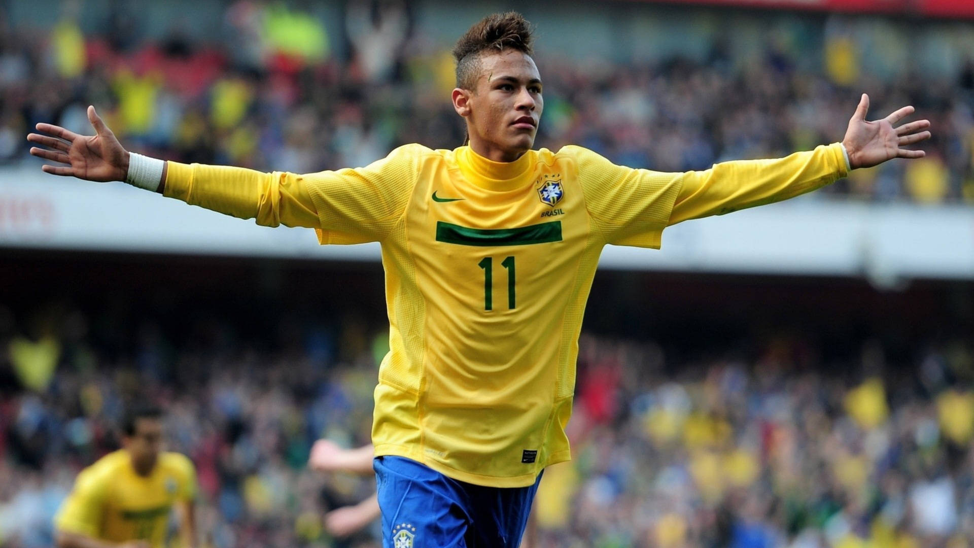 Brazilian Footballer Neymar 4k Background