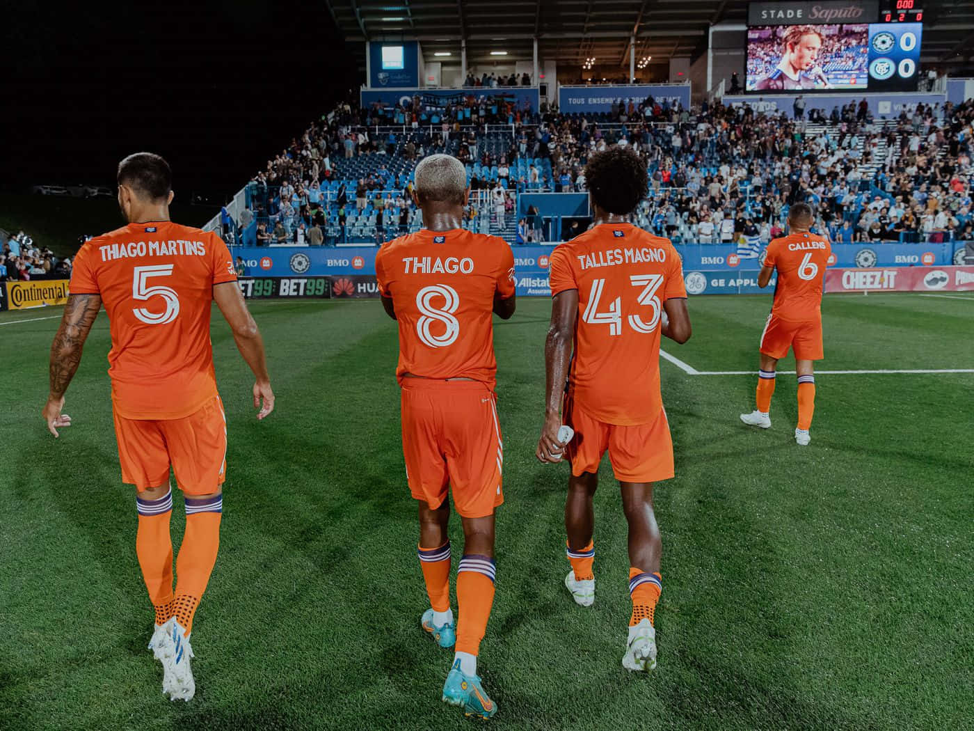 Brazilian Footballer Thiago Martins And New York City Fc Teammates Background