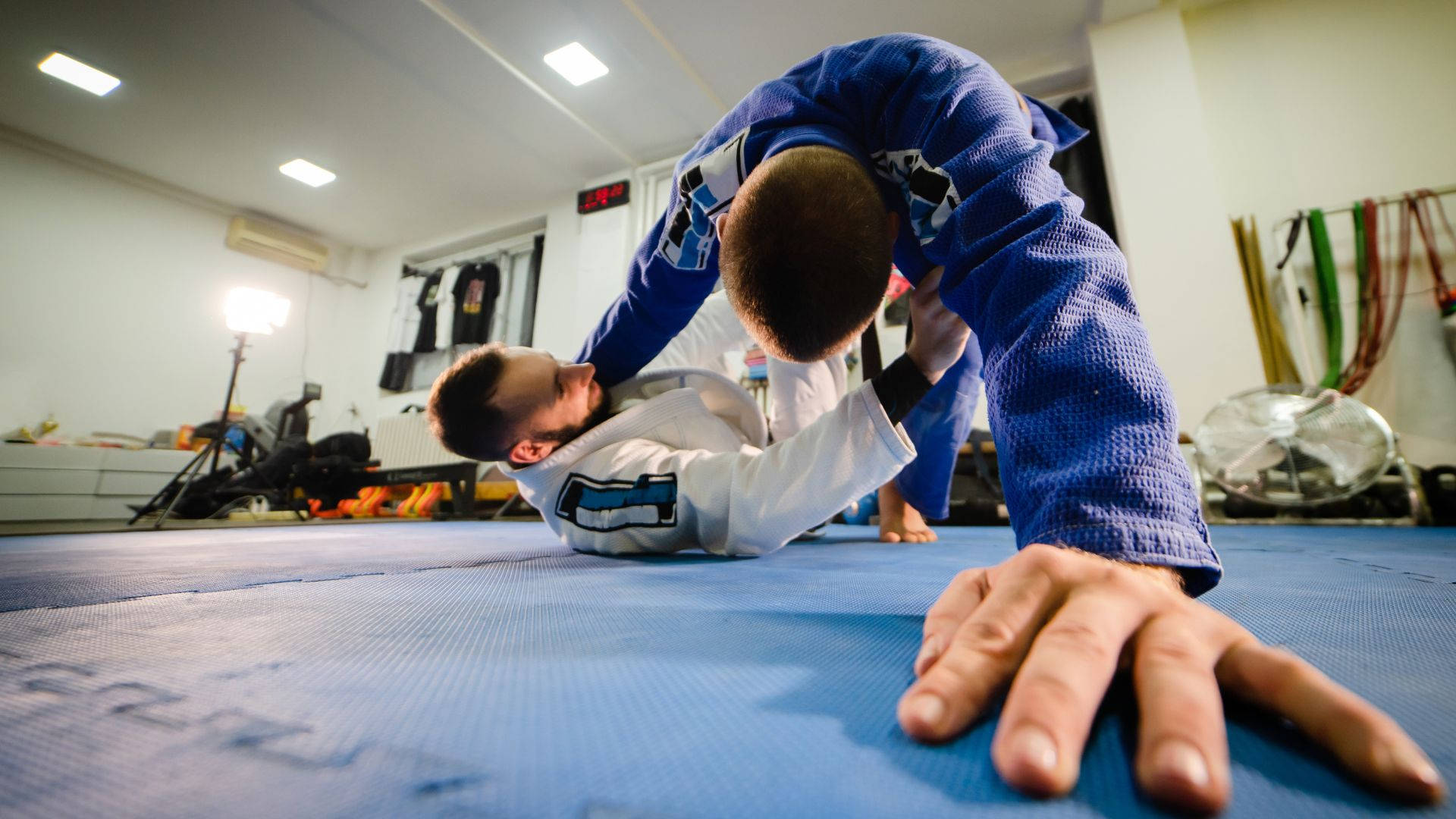 Brazilian Jiu-jitsu Martial Arts Combat Action Background
