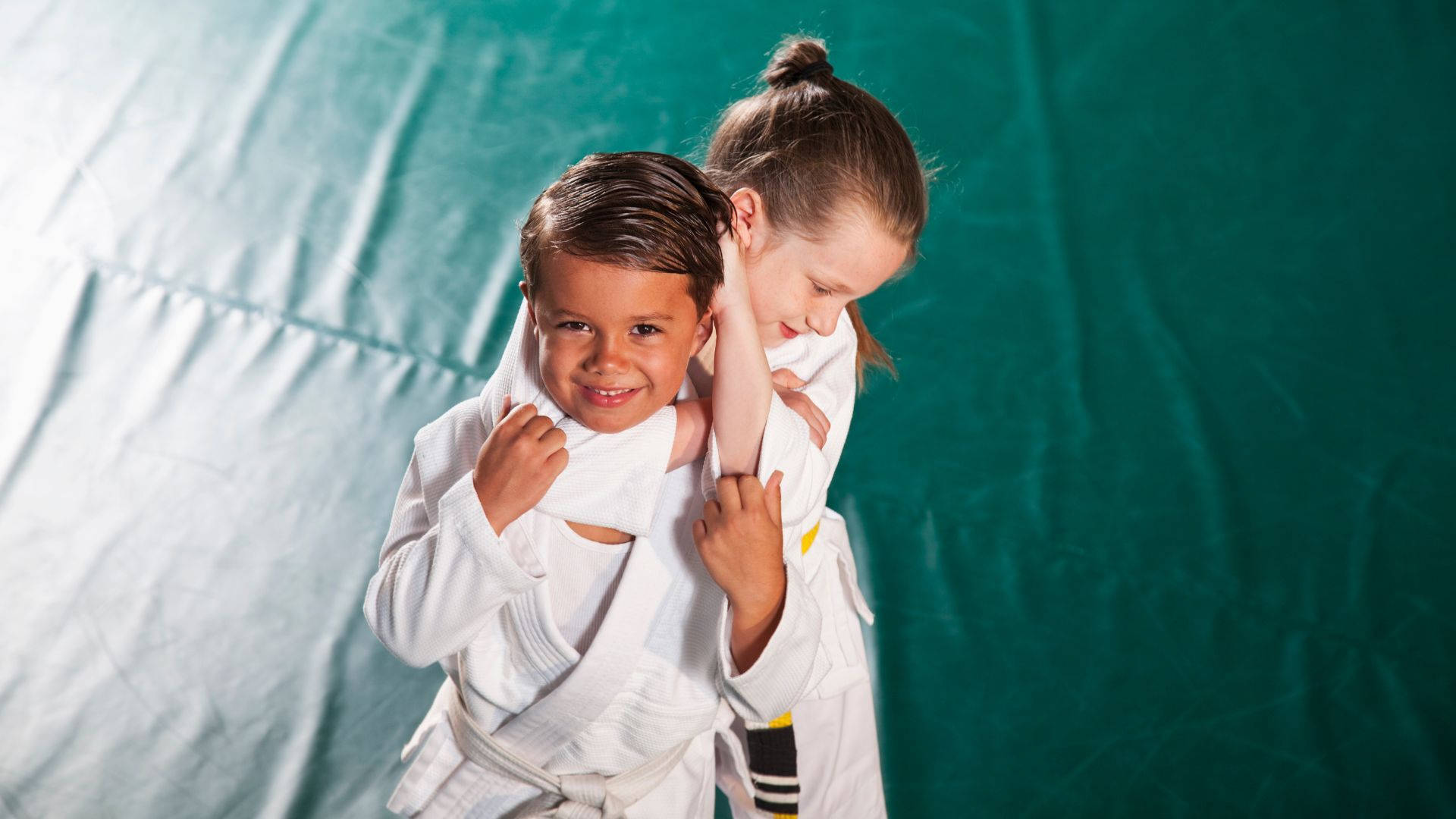 Brazilian Jiu-jitsu Martial Arts Kids Sports Background