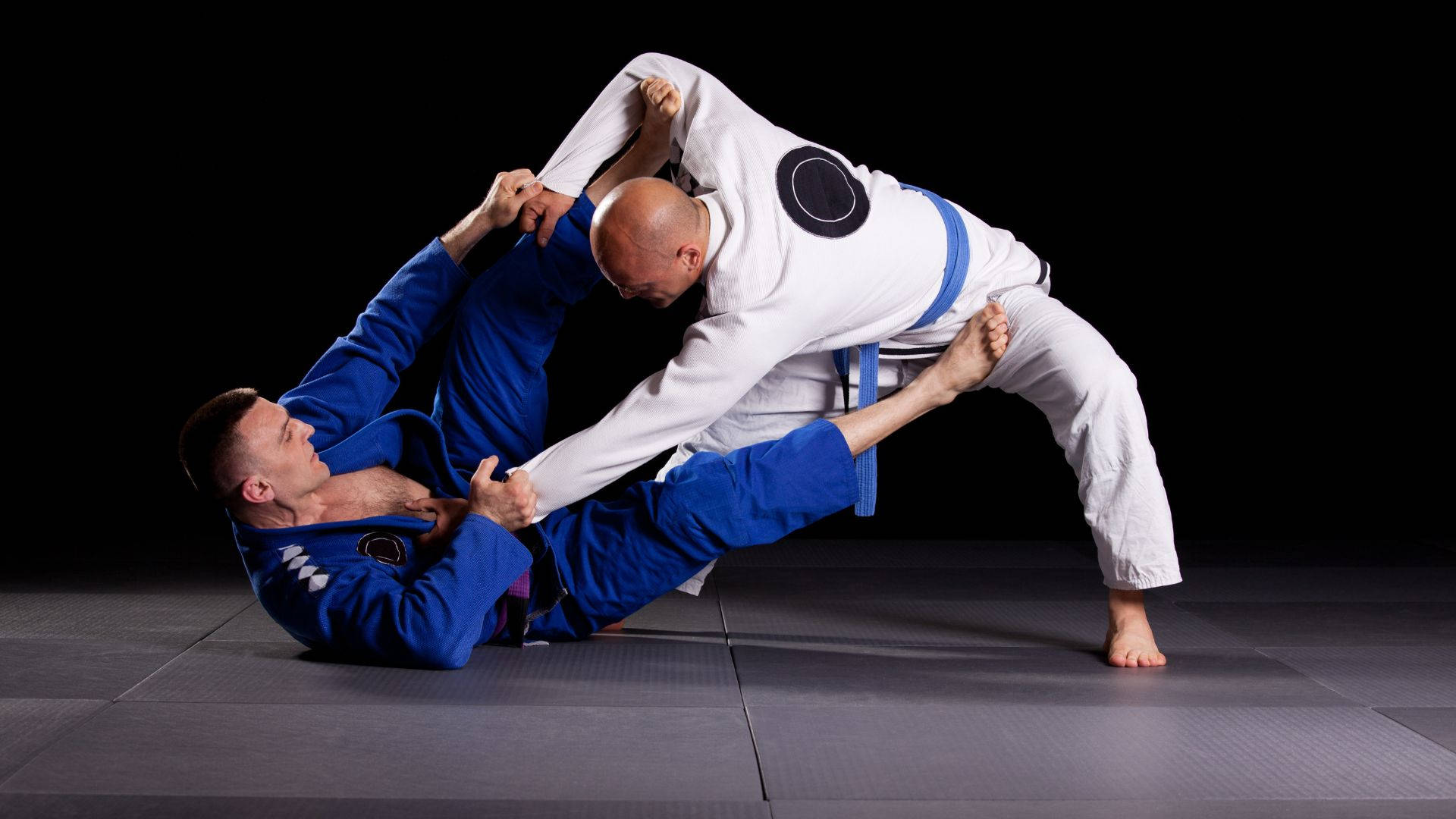 Brazilian Jiu-jitsu Men Martial Arts Sports Background