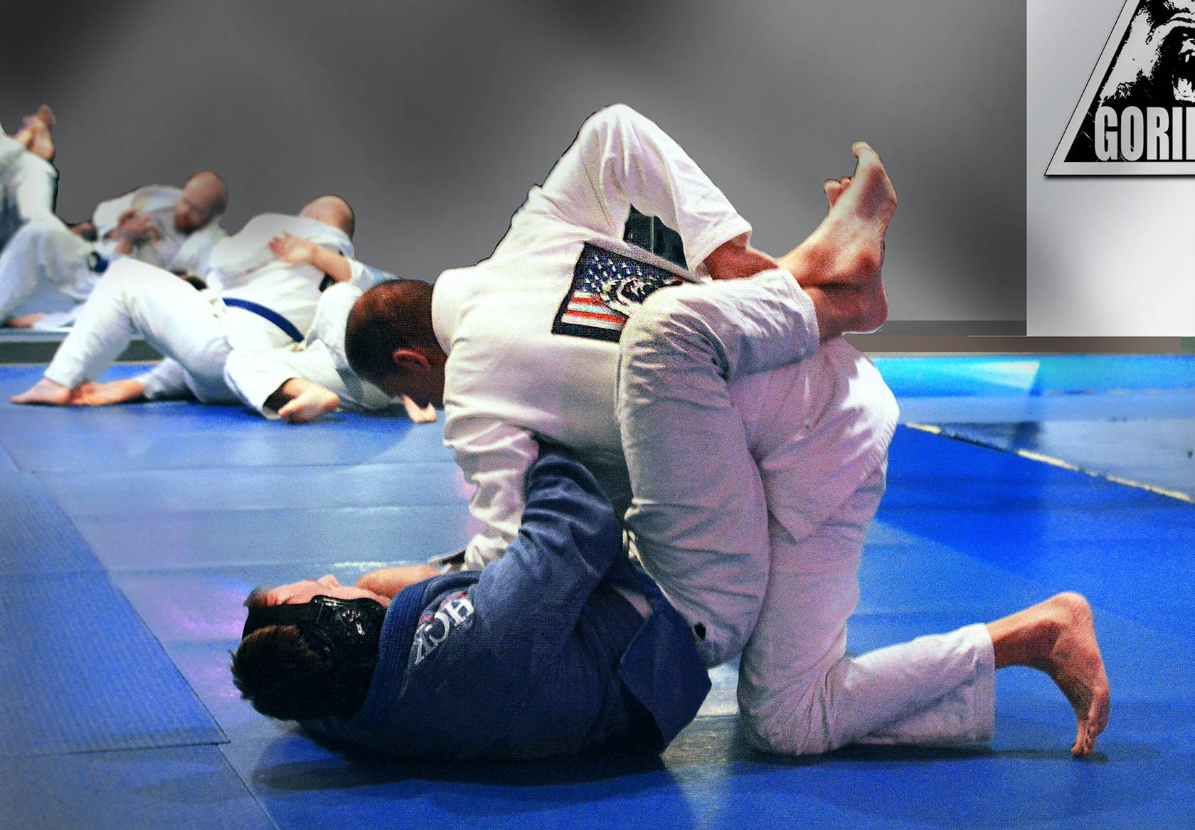 Brazilian Jiu-jitsu Pin Down Background