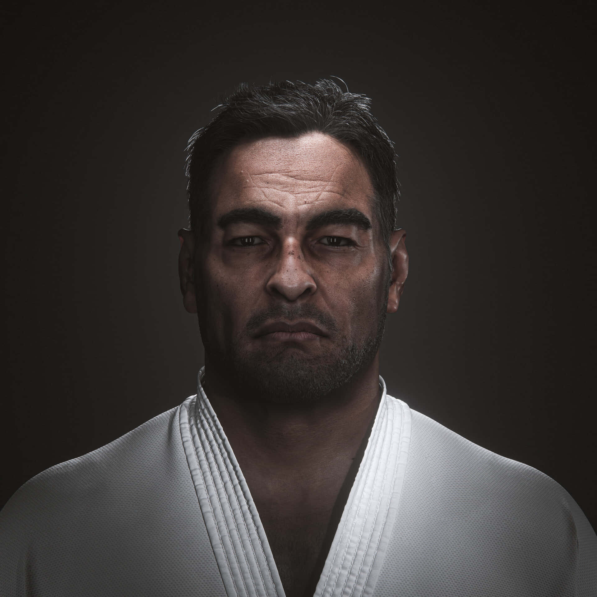 Brazilian Mixed Martial Artist Rickson Gracie Digital Art Background