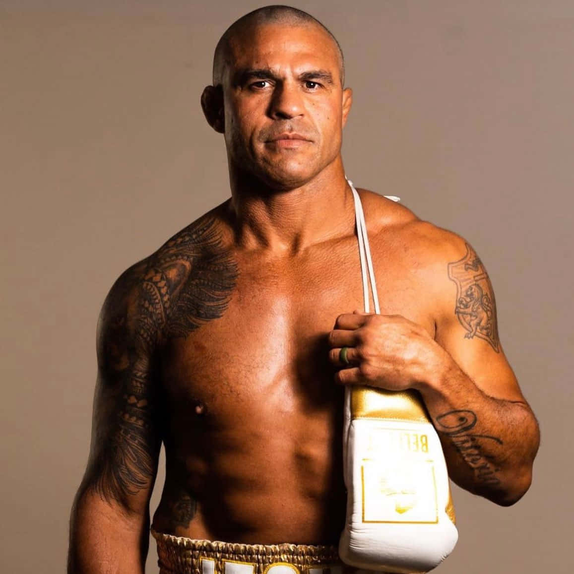 Brazilian Mixed Martial Artist Vitor Belfort Photoshoot Background