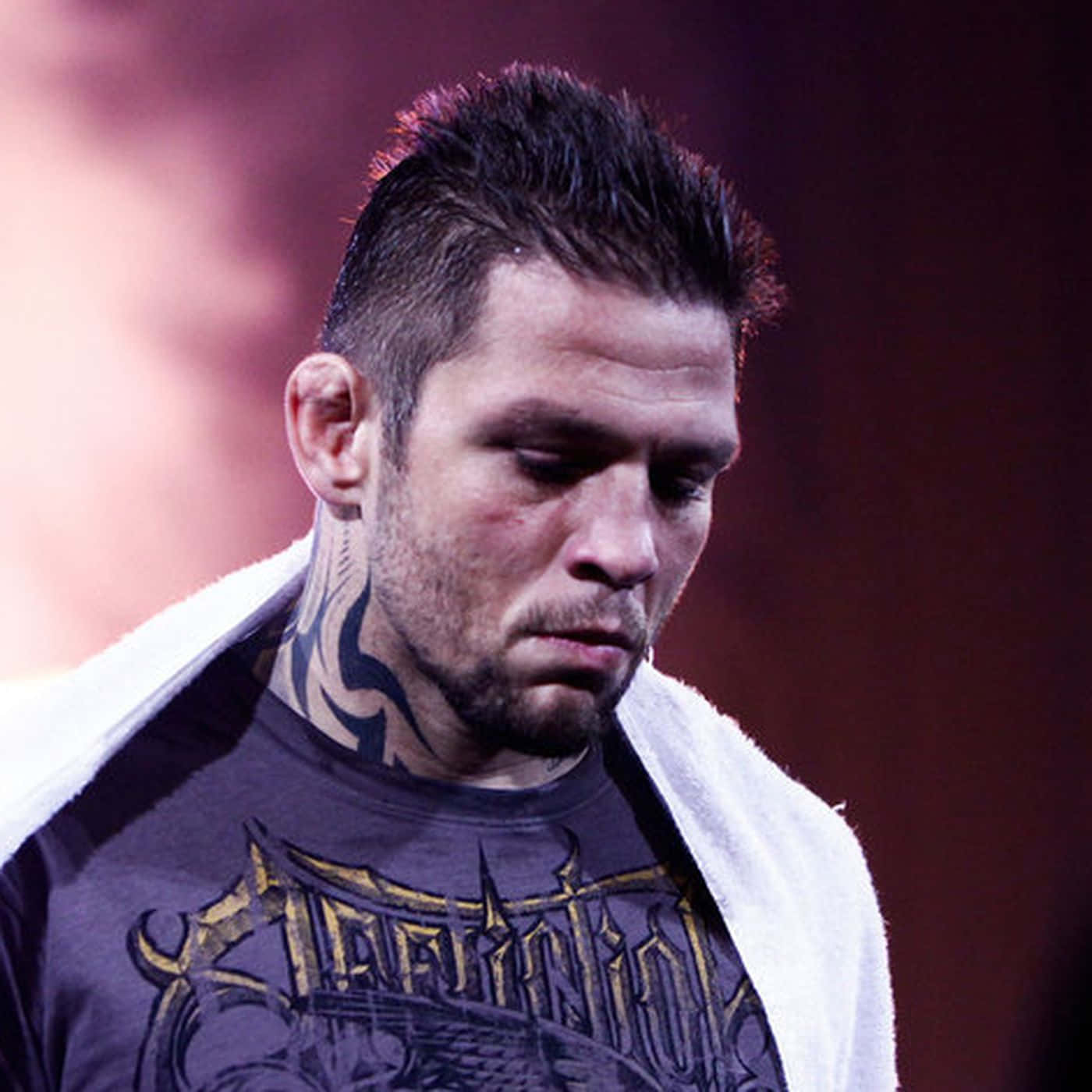 Brazilian Mixed Martial Arts Athlete Renato Sobral Medium Tight Shot Background