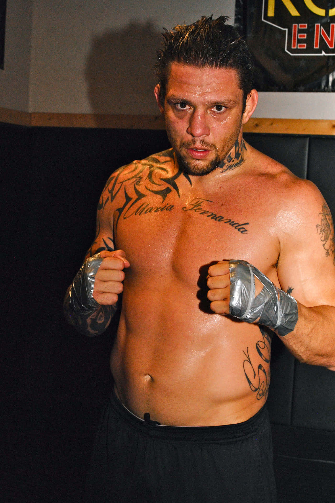 Brazilian Mma Fighter Renato Sobral Training Photograph Background