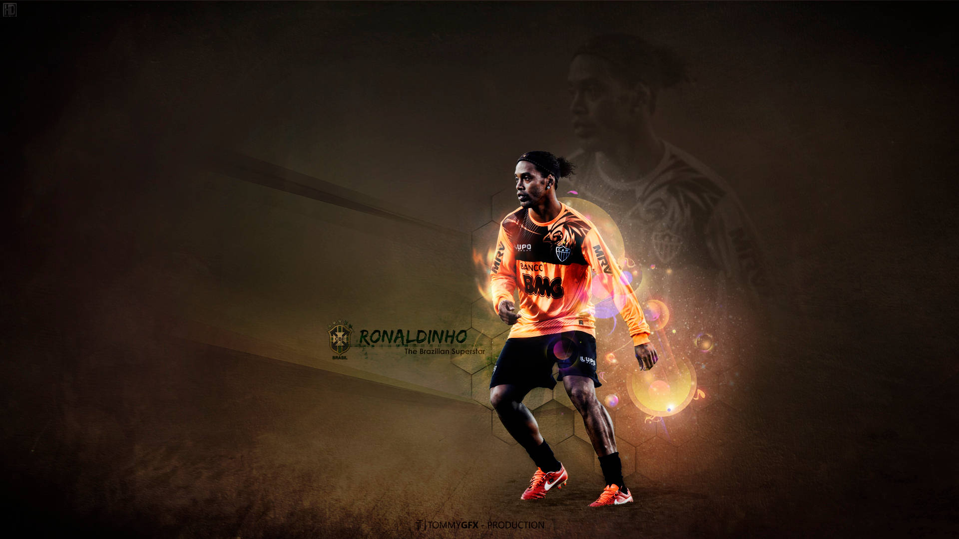 Brazilian Superstar Ronaldinho Background