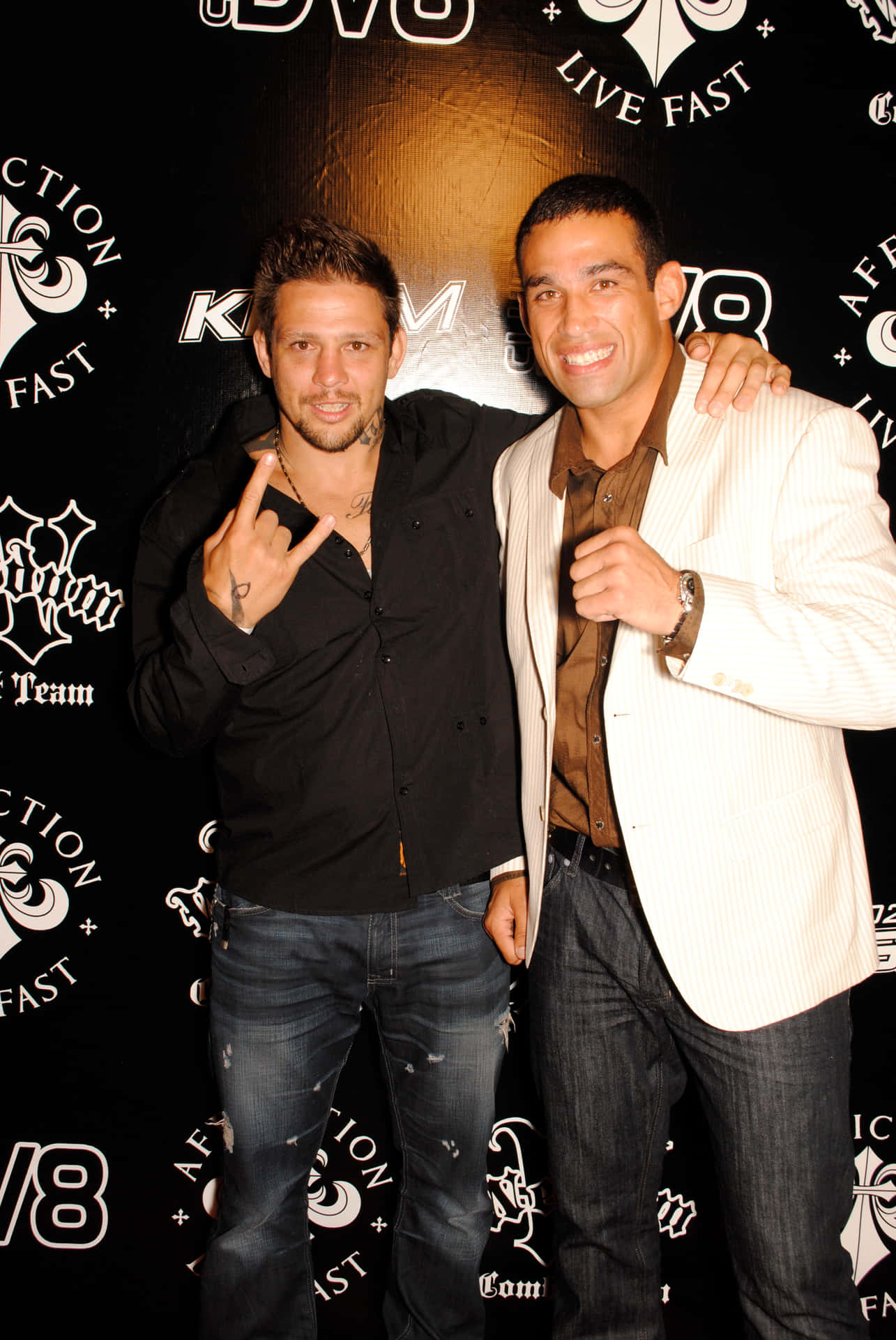 Brazilian Ufc Fighters Renato Sobral And Fabricio Werdum 2010 Photograph Background