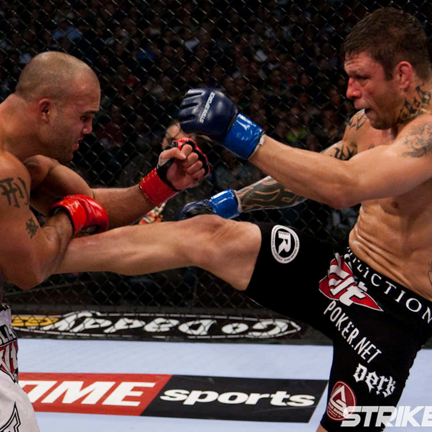 Brazilian Ufc Player Renato Sobral And Dan Henderson Strikeforce Event Background