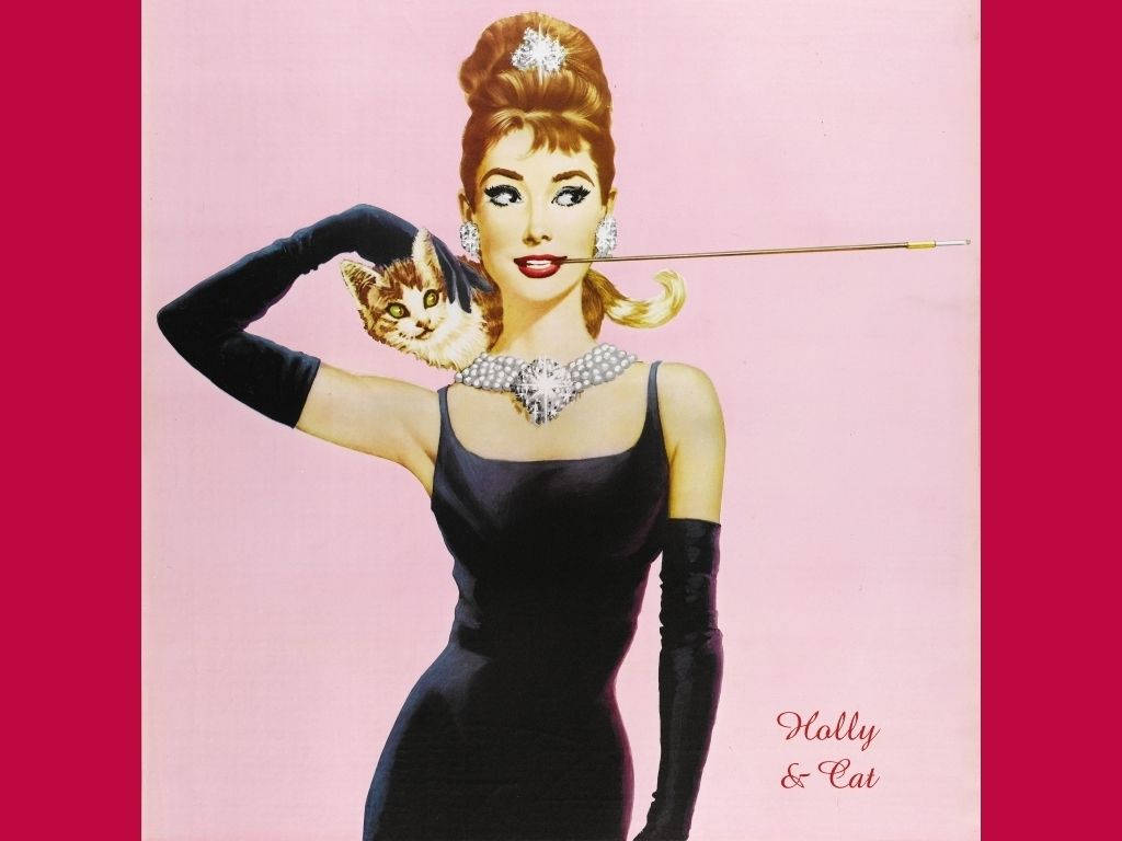 Breakfast At Tiffany's Pink Poster Background