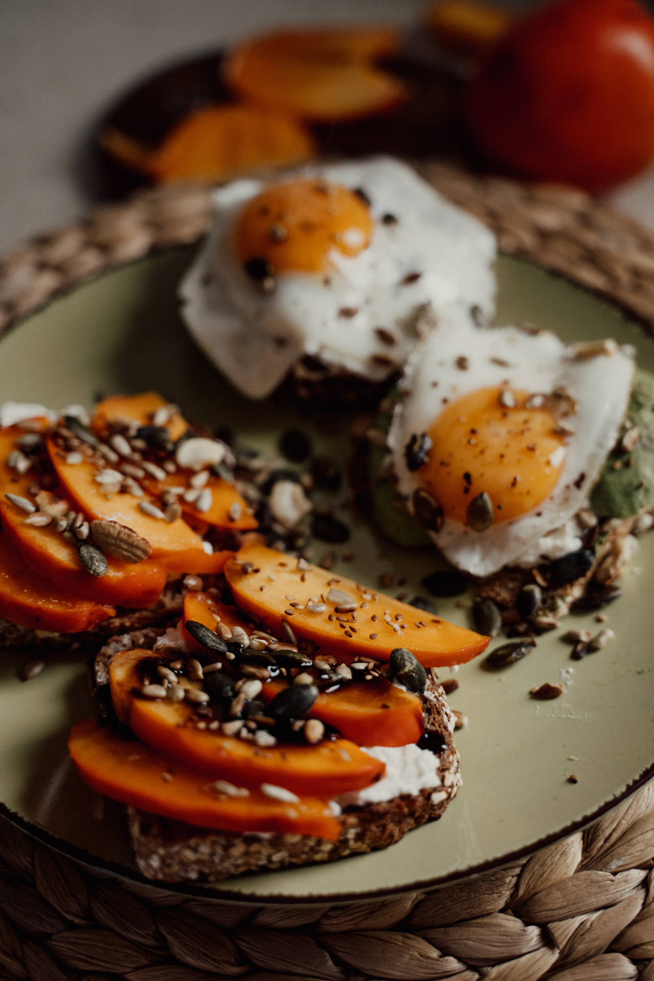 Breakfast Eggs With Sweet Potato Toast