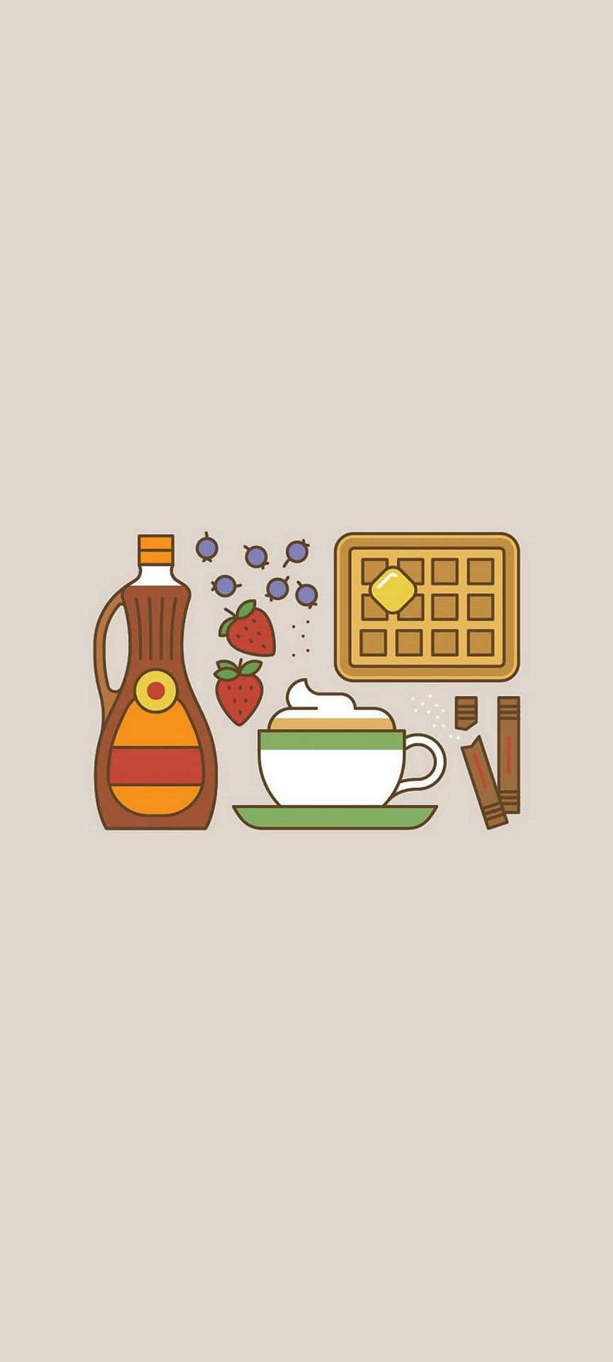 Breakfast Theme Wallpaper Samsung Note20 Background