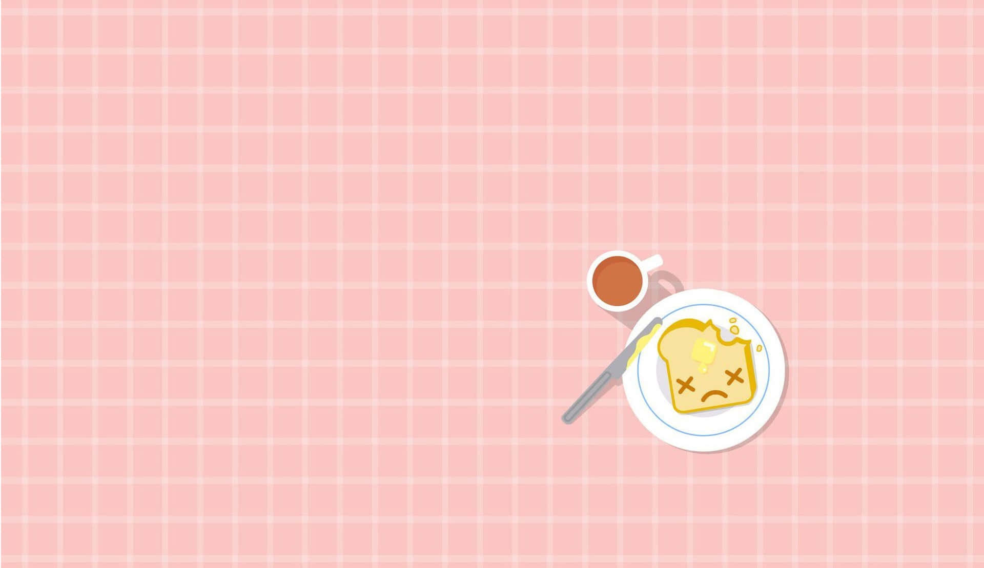 Breakfast Toast Cartoon Background Background