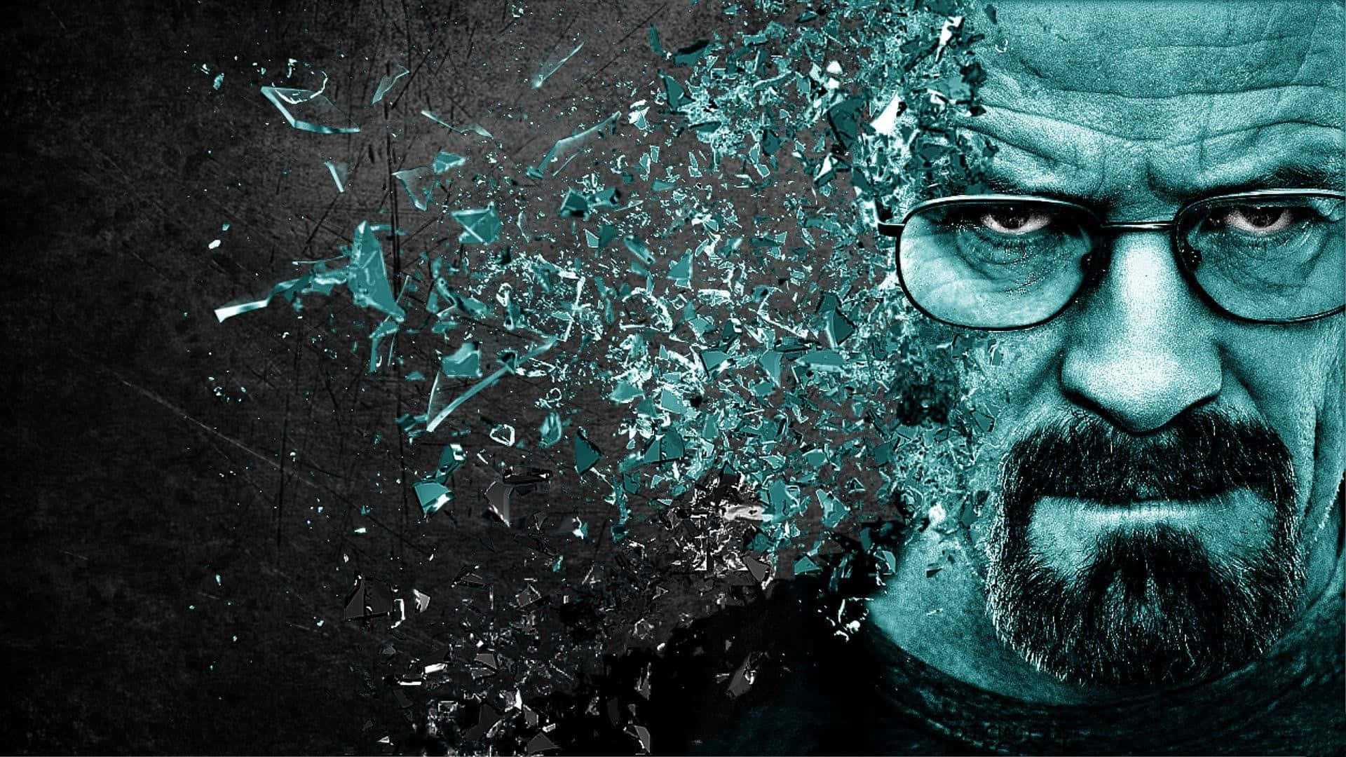 Breaking Bad Walter White Shattered Portrait Background