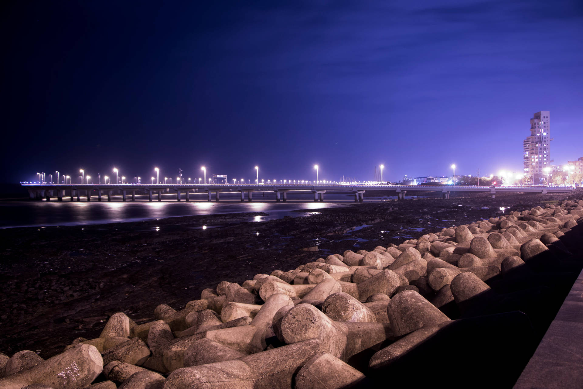 Breakwater Mumbai Coastline