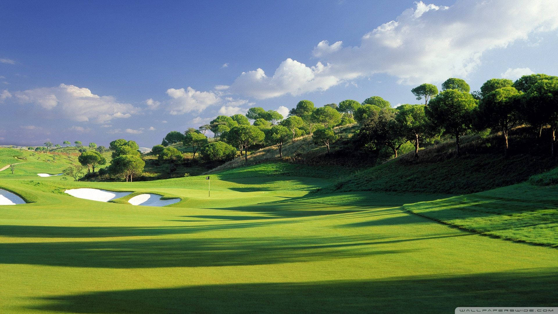 Breath-taking Golf Course Background