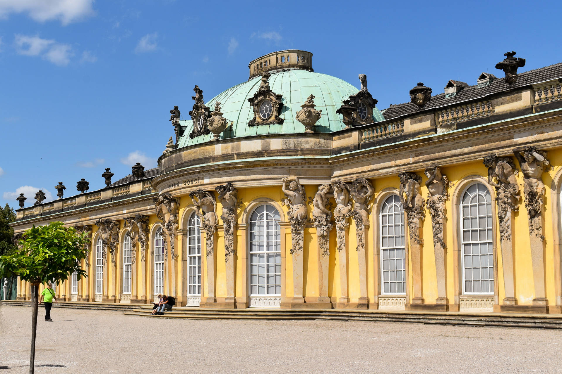 Breath-taking View Of Sanssouci Palace, Potsdam Background