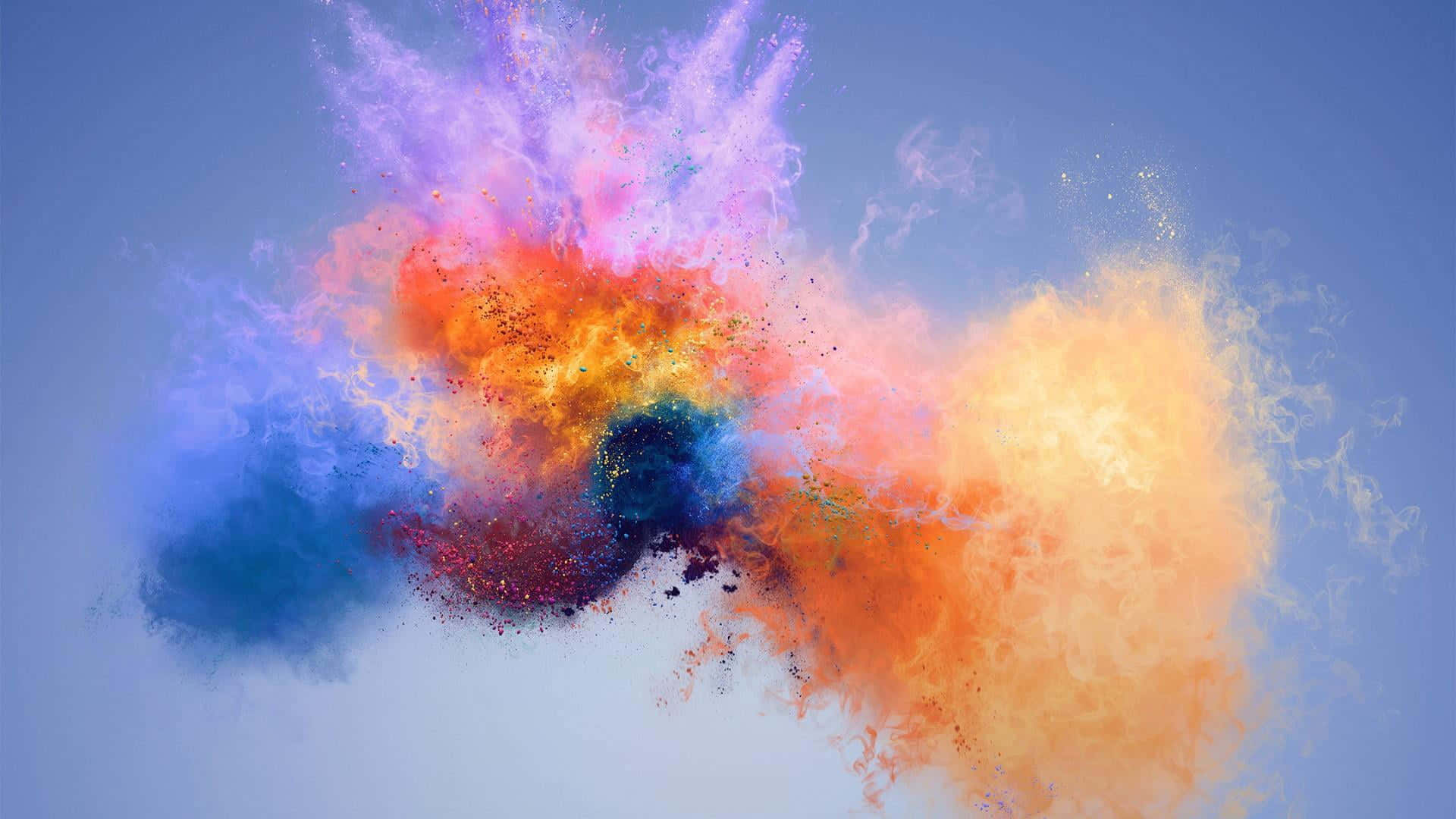 Breathe In And Take In The Colorful Smoke Background