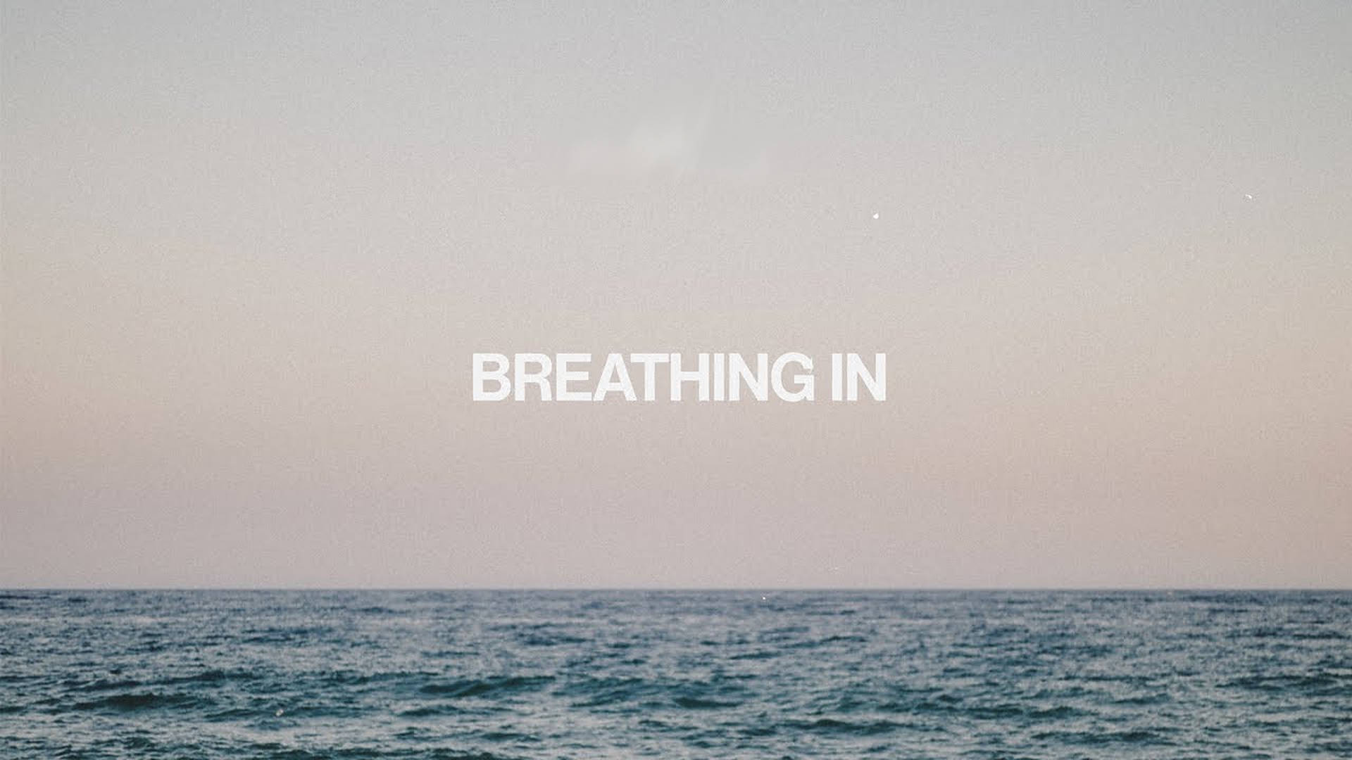Breathing In Ocean Background