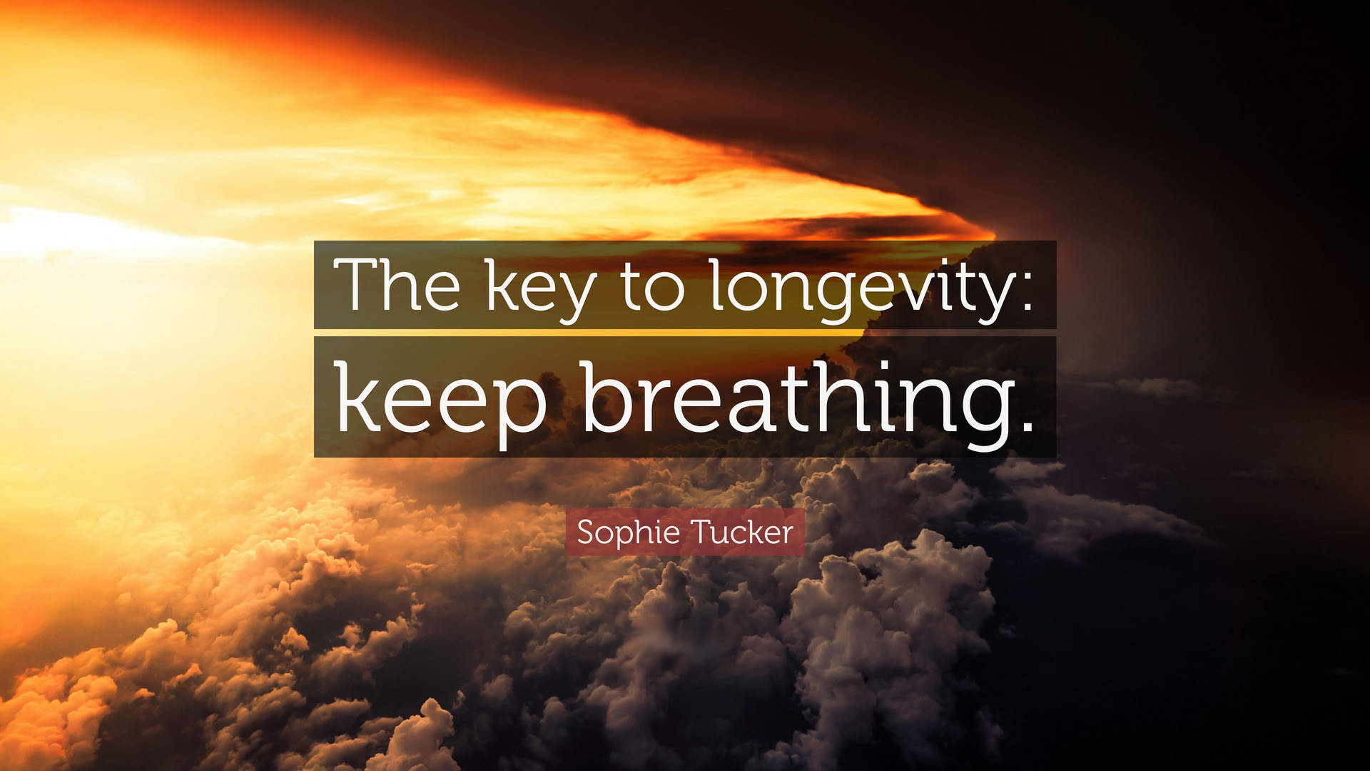 Breathing Inspirational Quote Background