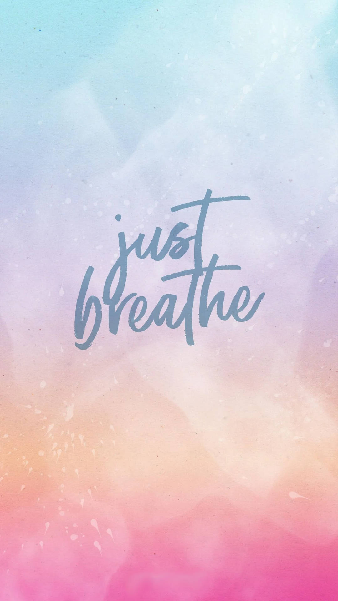 Breathing Quote Text Pink Gradient Background