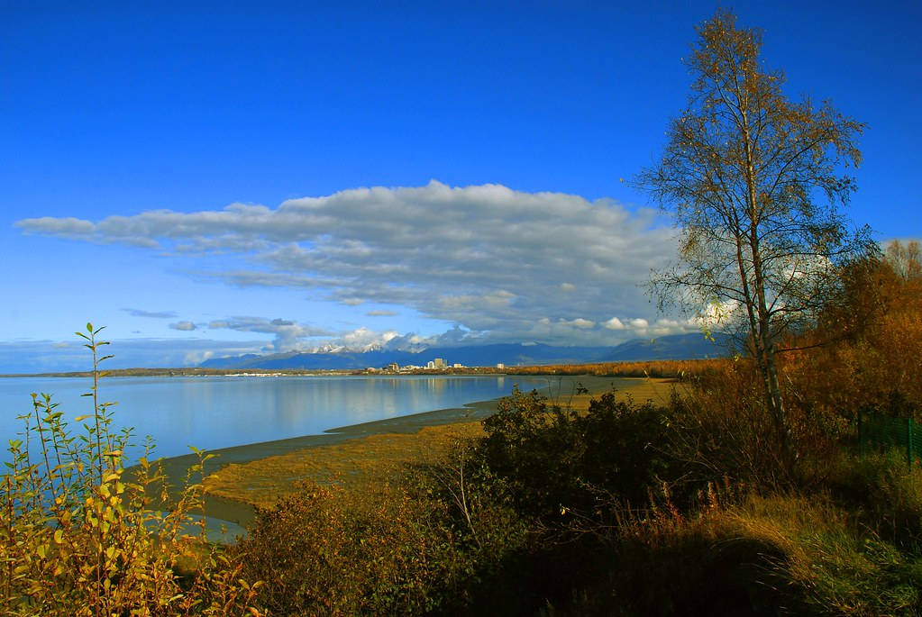 Breathtaking Anchorage Scenery Background