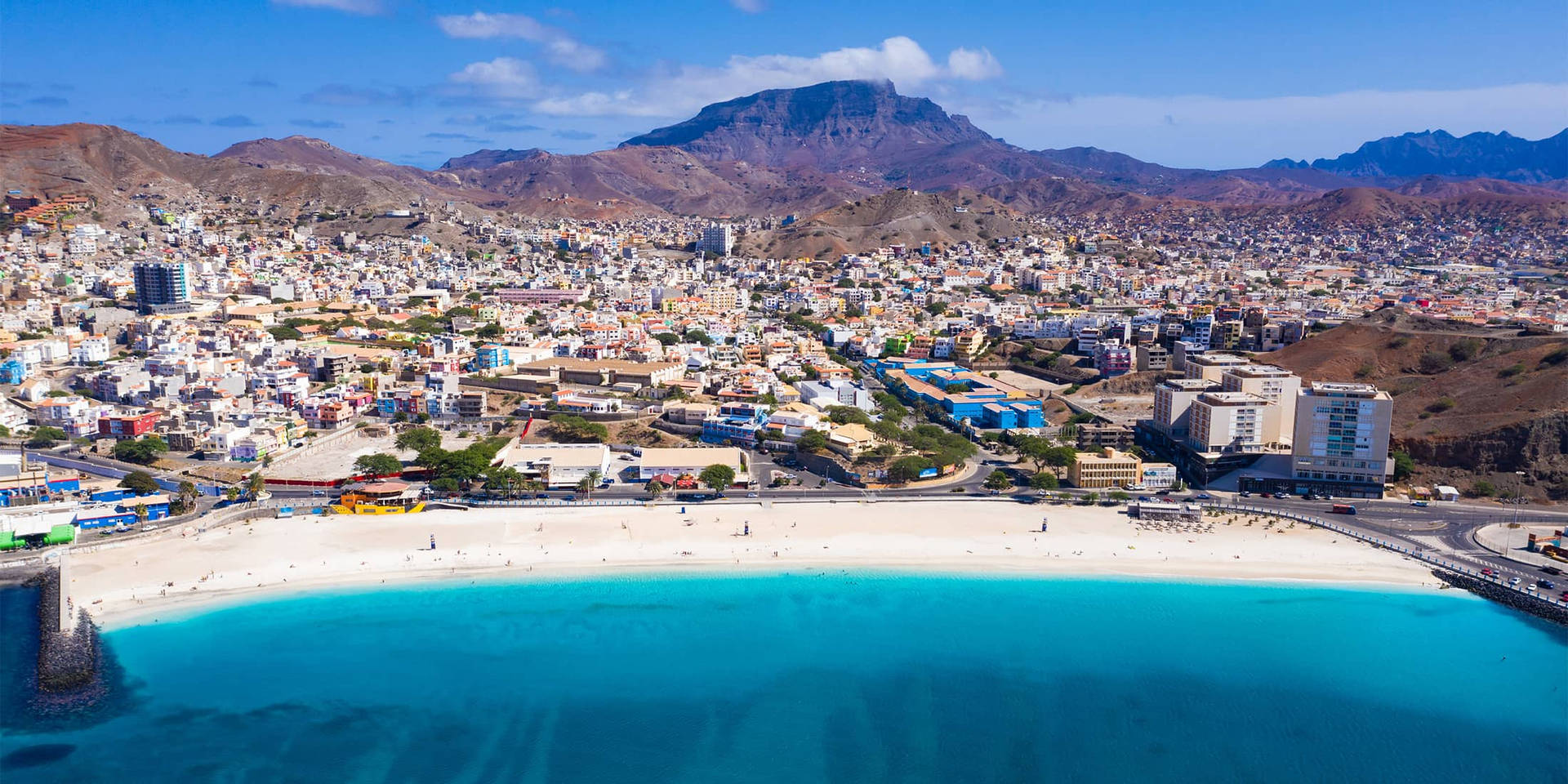 Breathtaking Cape Verde Skyline Background