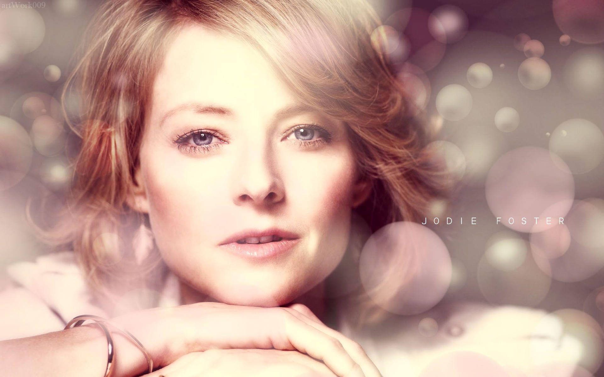 Breathtaking Close Up Of Jodie Foster Background