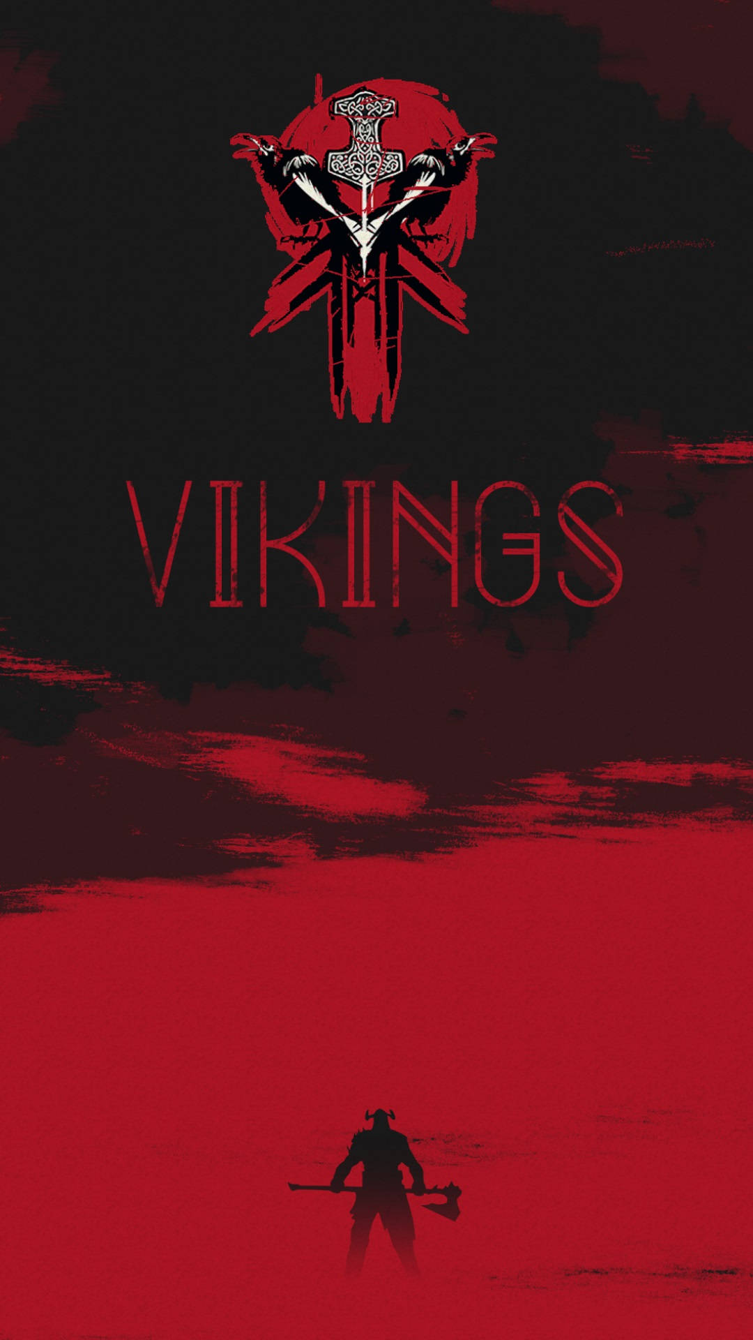 Breathtaking For Honor Viking Faction Logo Emblazoned On Mobile Wallpaper Background