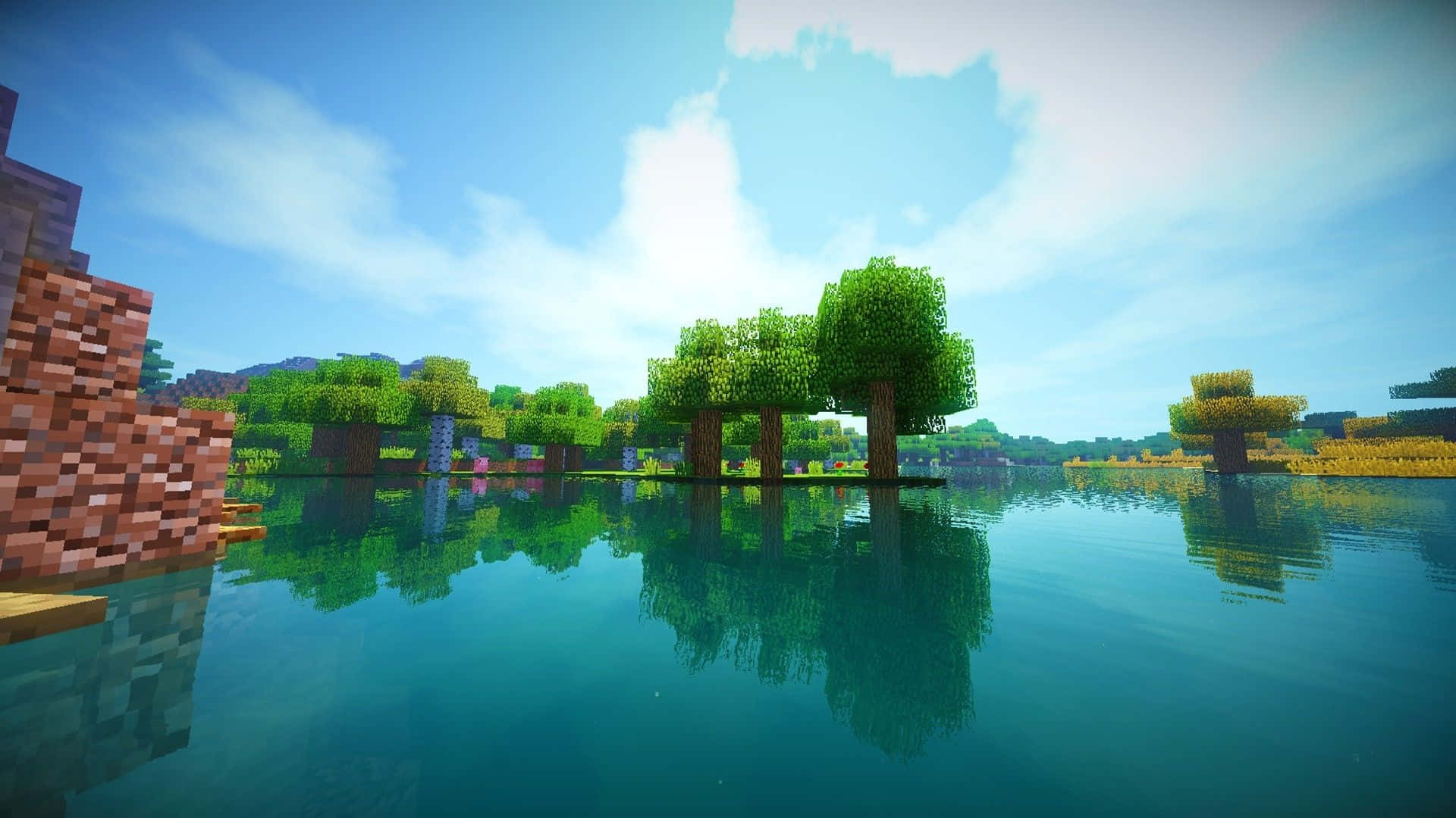 Breathtaking Minecraft Shaders Background