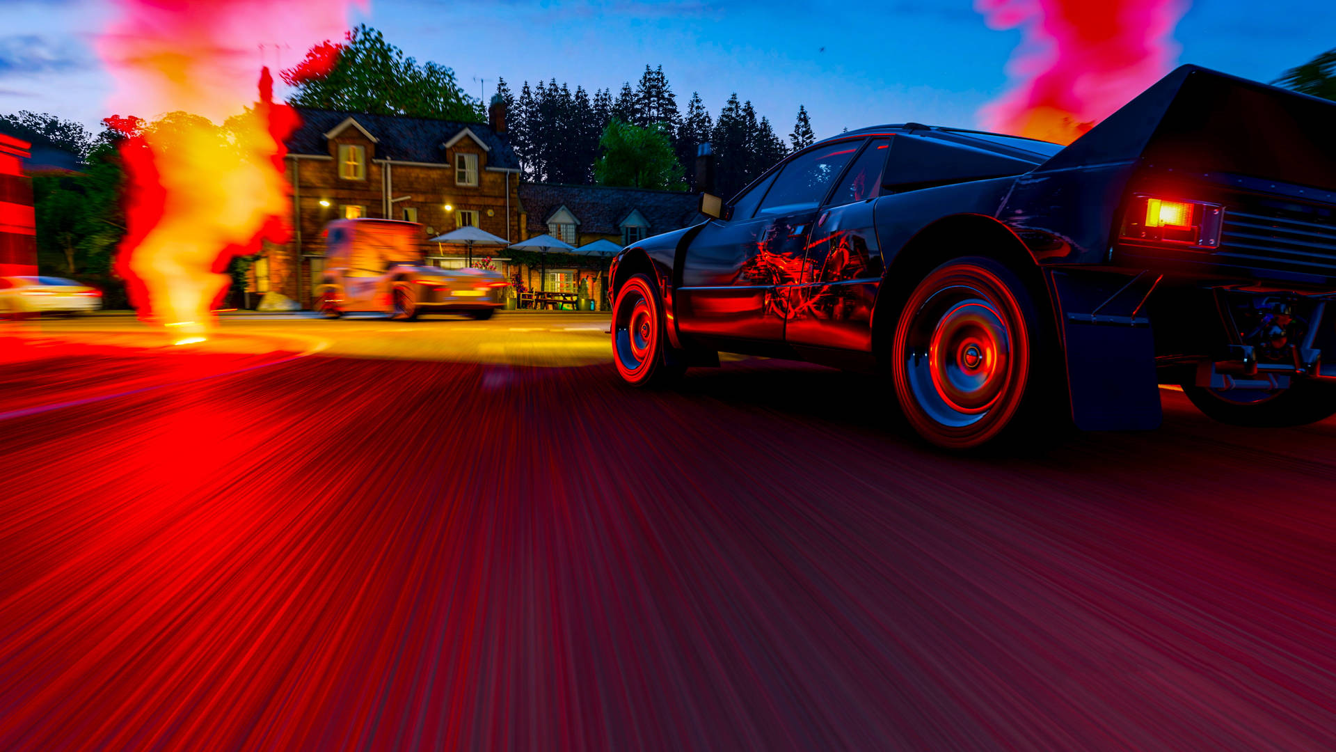 Breathtaking Realism In Forza Horizon 4 Game Aesthetics Background
