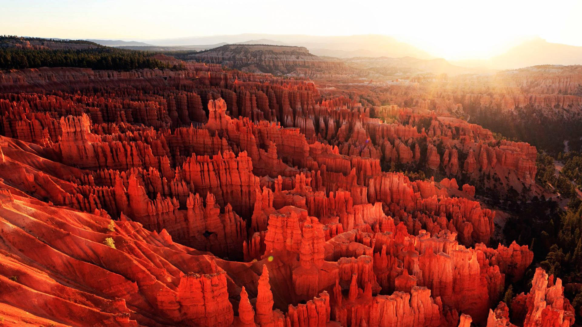 Breathtaking Red Rock Formation Landscape Background