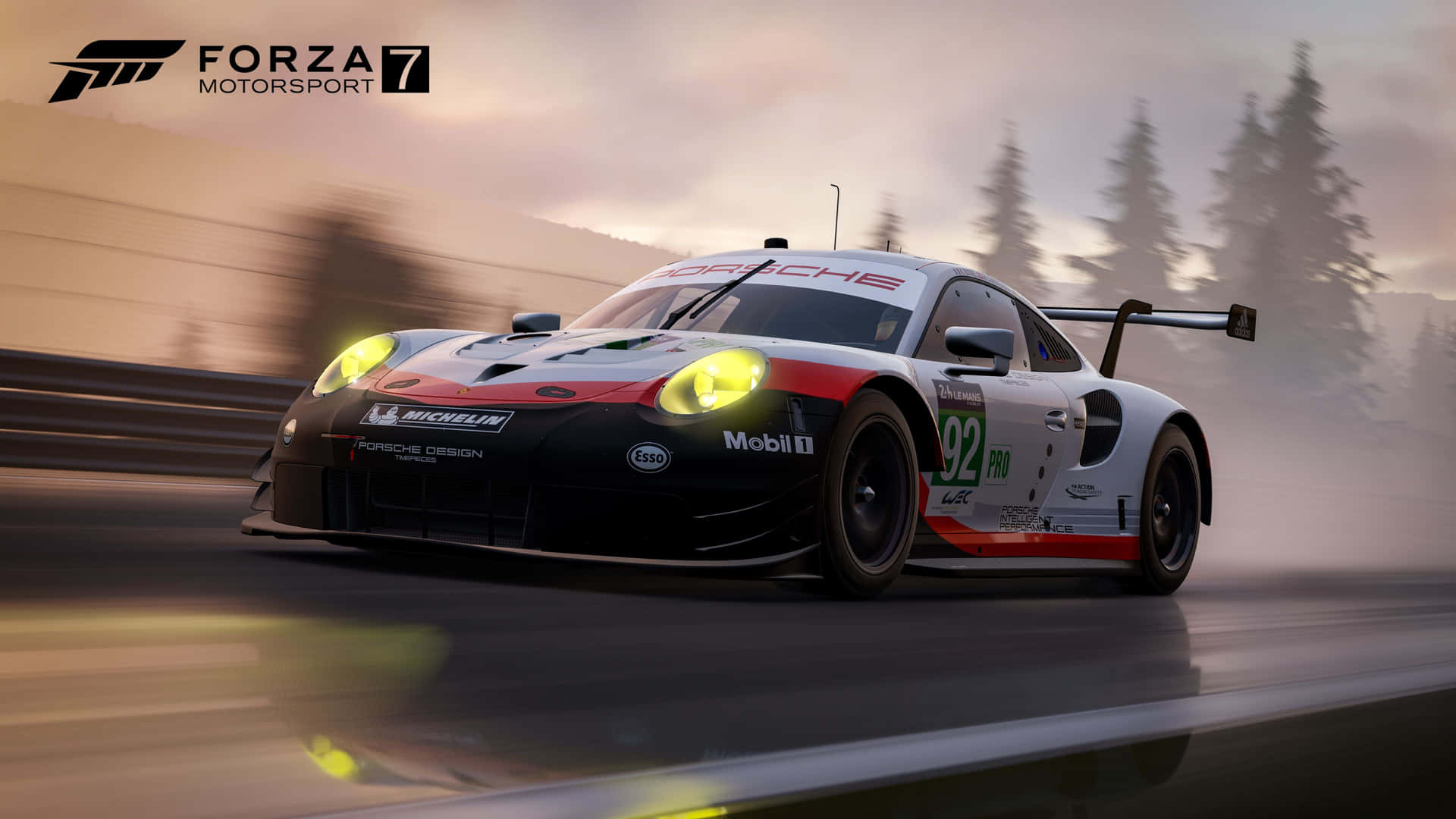 Breathtaking Shot Of A Racing Car From Forza Motorsport Background